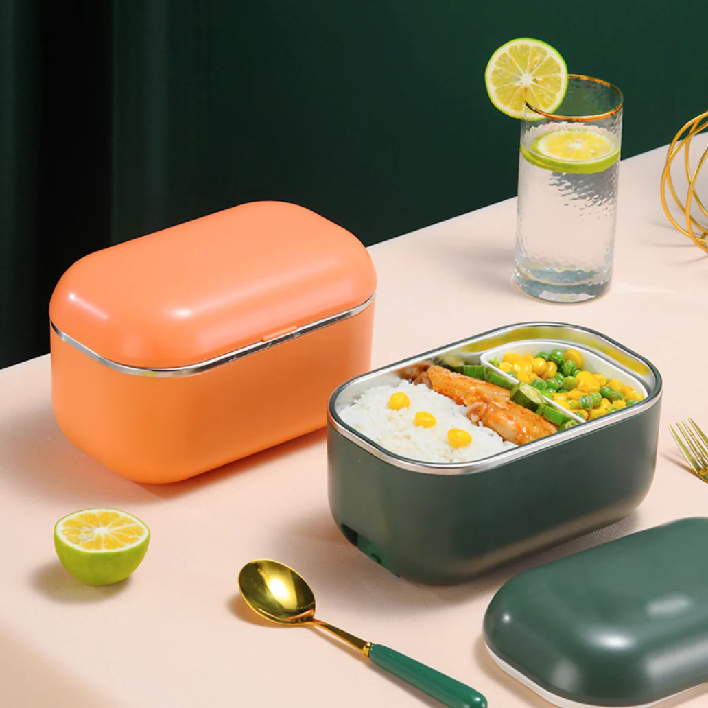 Fresh Meal Electric Hot Lunch Box Orange