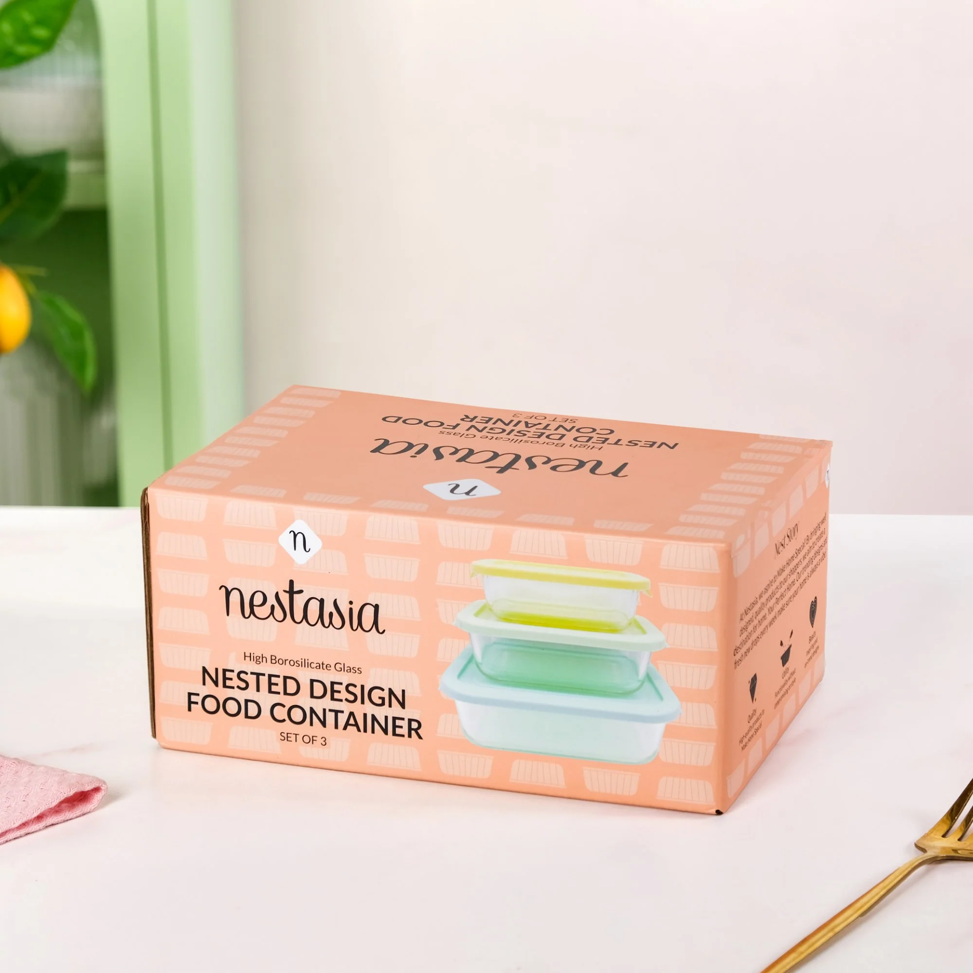 Freshlock Meal Prep Rectangular Storage Box Set Of 3 S 370ml M 600ml L 1000ml - Image 12