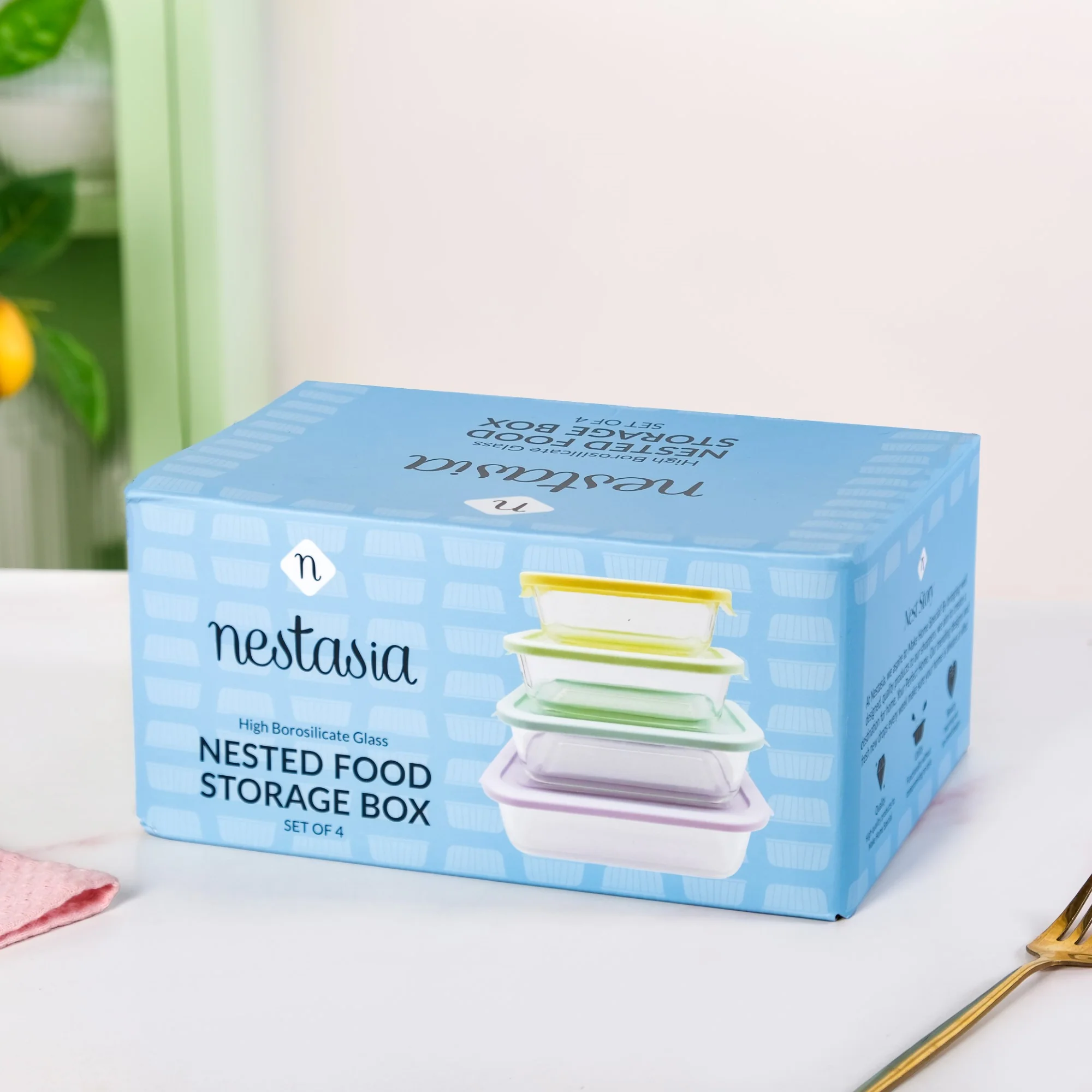 Freshlock Meal Prep Rectangular Storage Box Set Of 4 S 370ml M 600ml L 1000ml XL 1500ml - Image 13