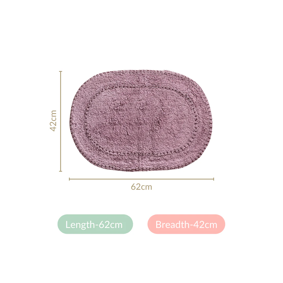 Frilled Design Soft Floor Mat Set Of 2 24x16 Inch - Image 4