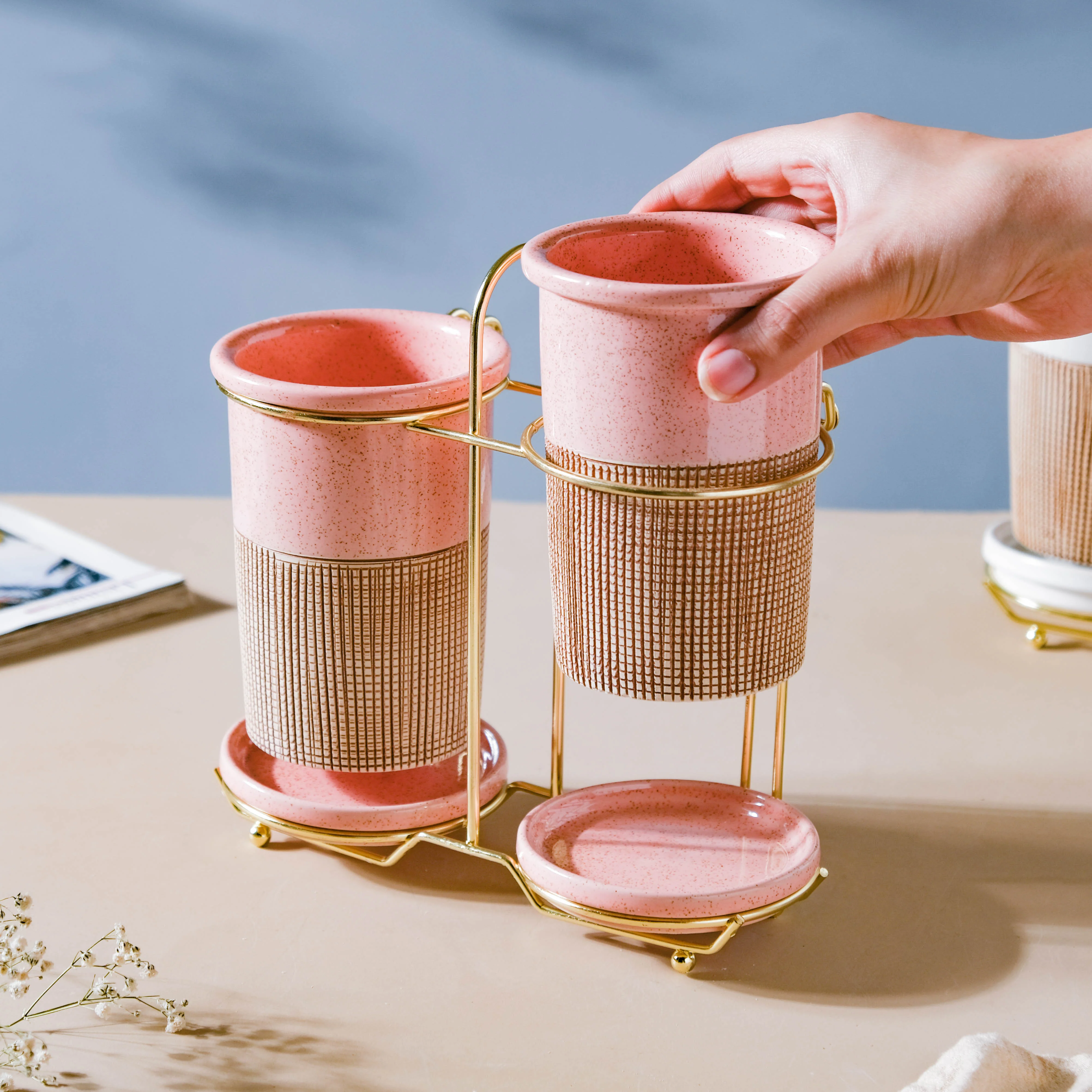 Gemini Twin Tumbler Set Of 2 Pink - Image 2