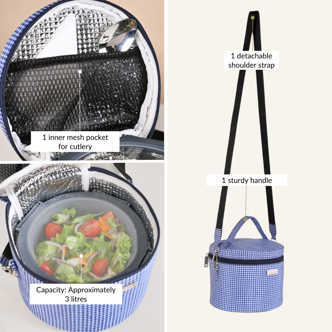 Gingham Daily Insulated Lunch Bag - Image 5