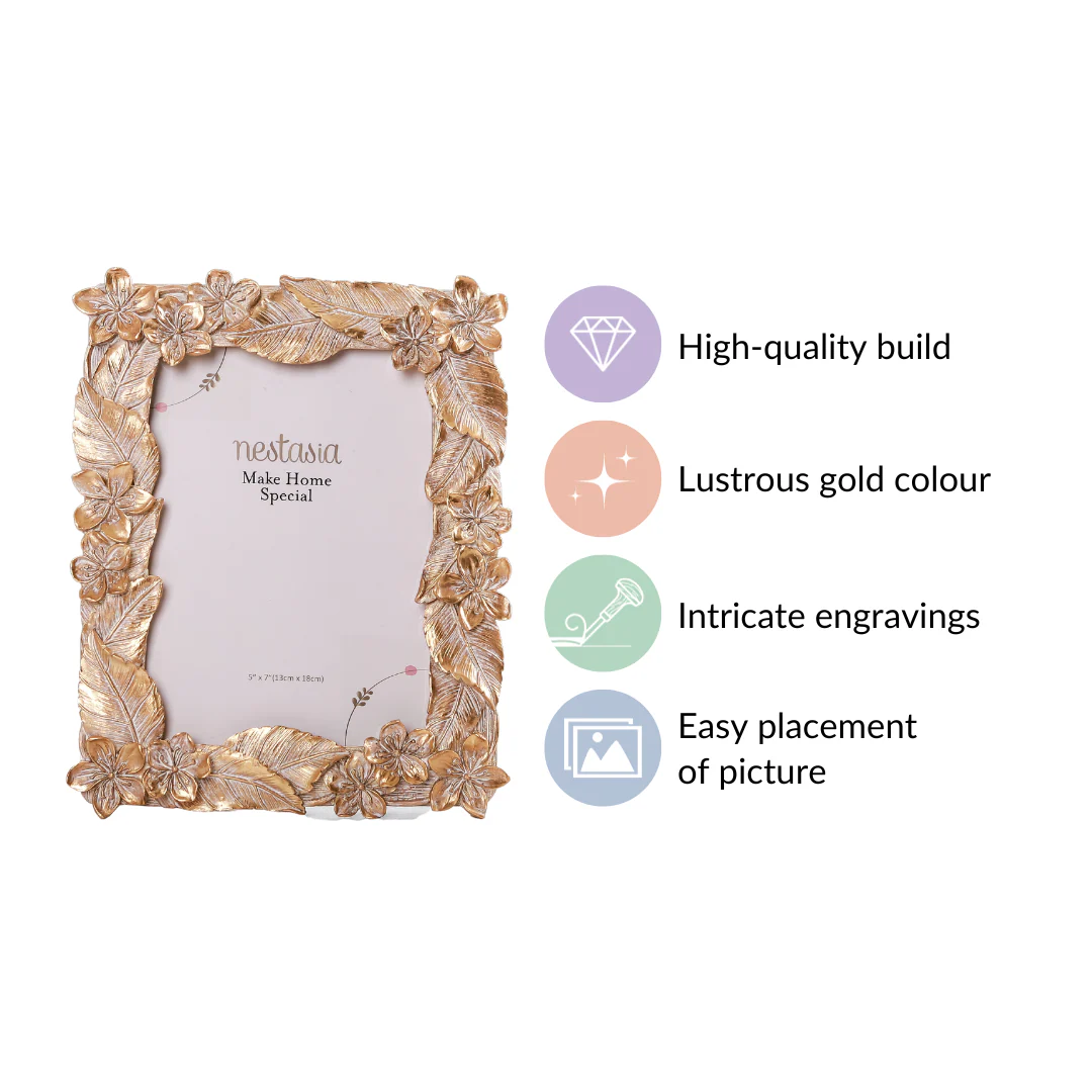 Glam Tropical Picture Frame Gold 9"x7.5" - Image 5
