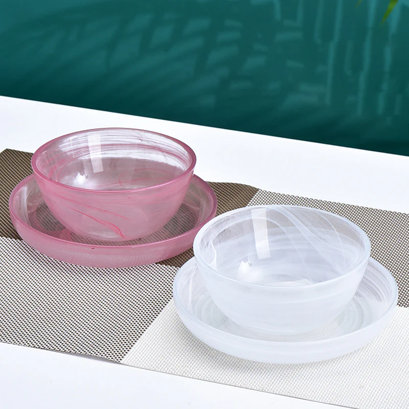 Glass Bowl and Plate Set of 2 - Image 12