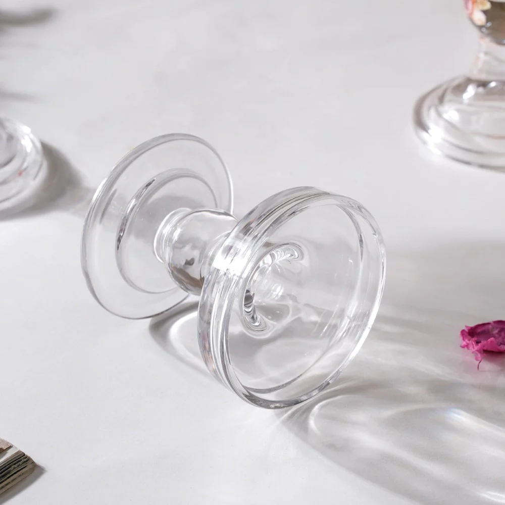 Glass Candle Stand Decor Set Of 3 - Image 9