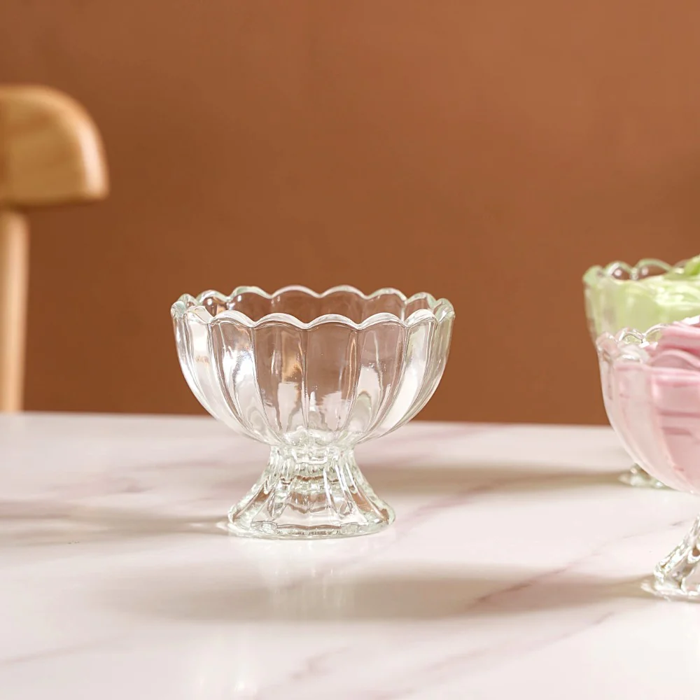 Glass Ice Cream Dessert Bowl Set Of 6 120ml - Image 3