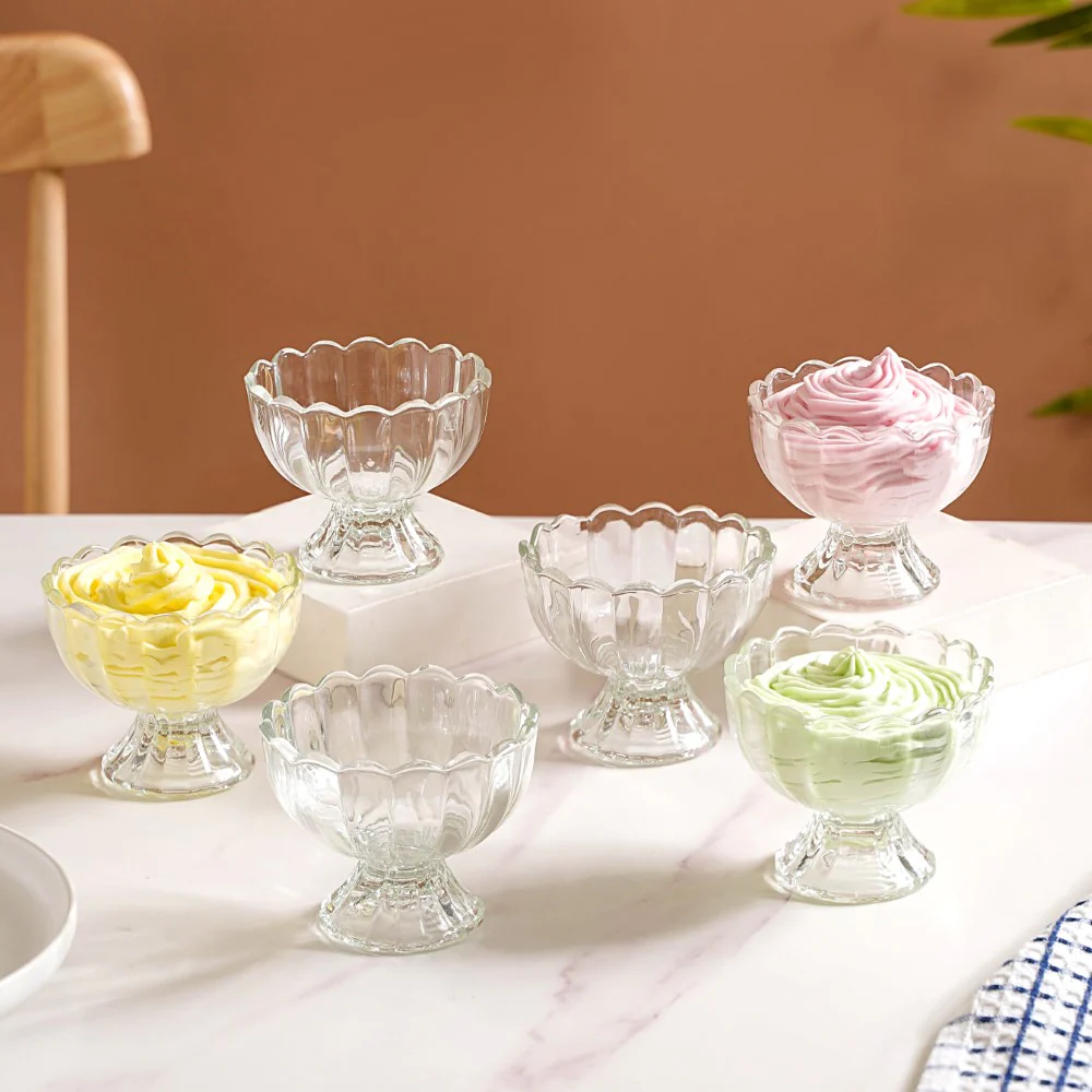 Glass Ice Cream Dessert Bowl Set Of 6 120ml - Image 9