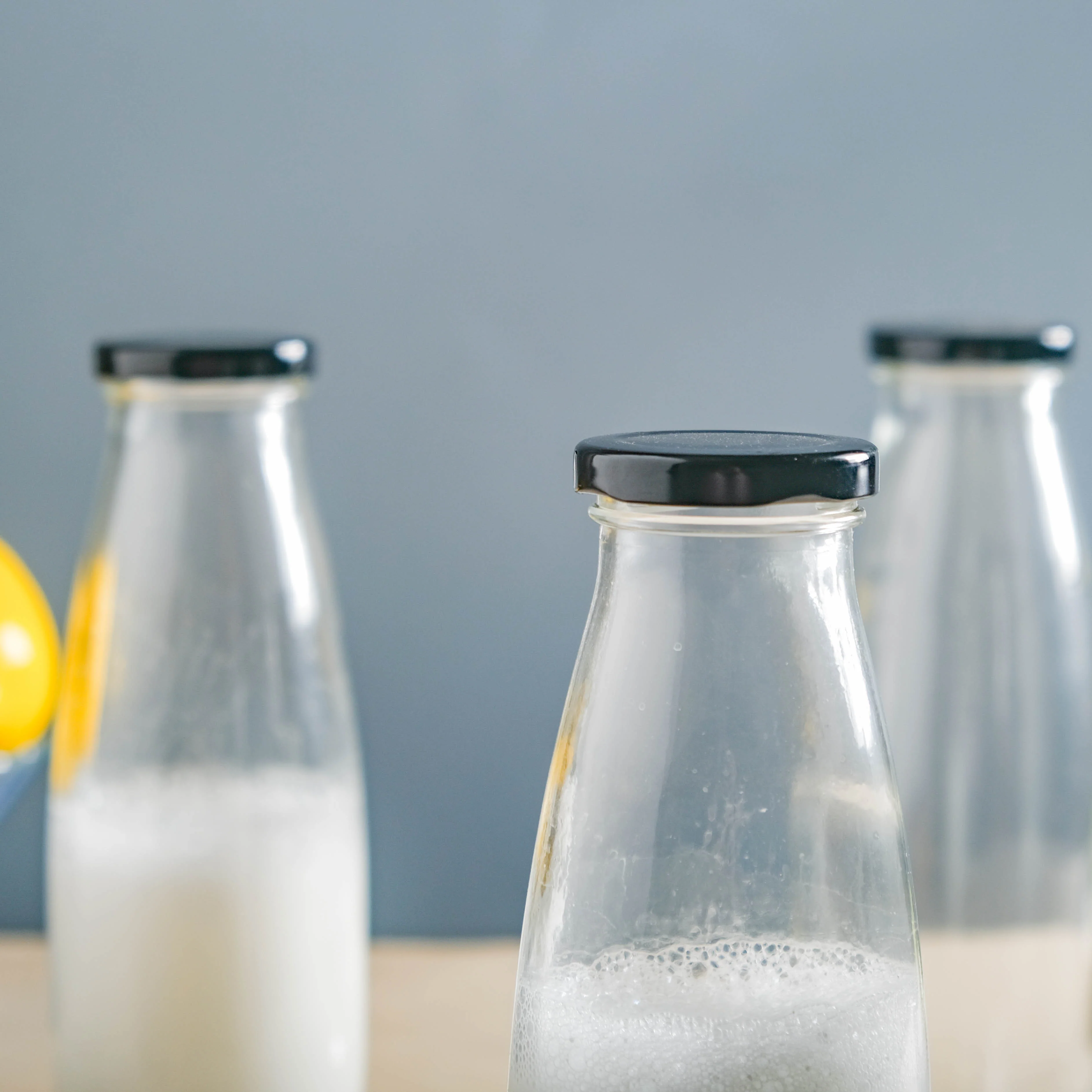 Glass Juice Bottle Set of 4 - Image 5