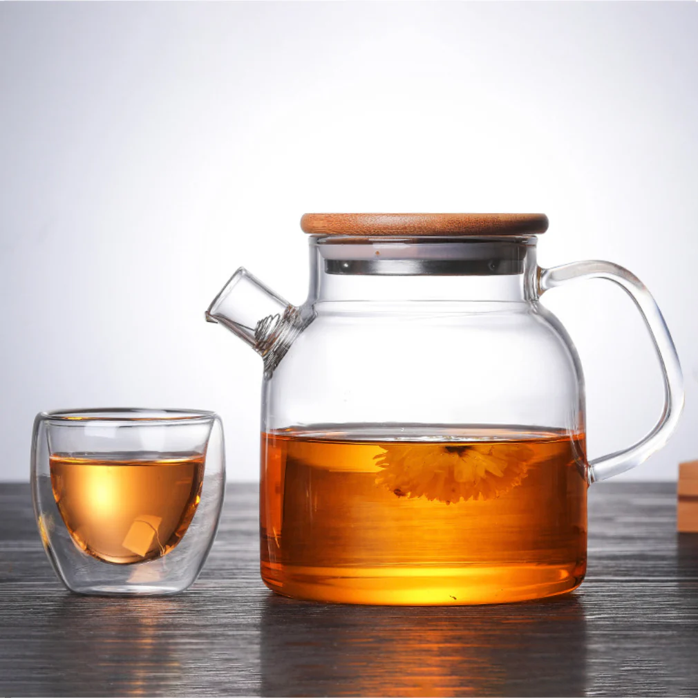 Glass Kettle With Double Wall Tea Cups - Image 13