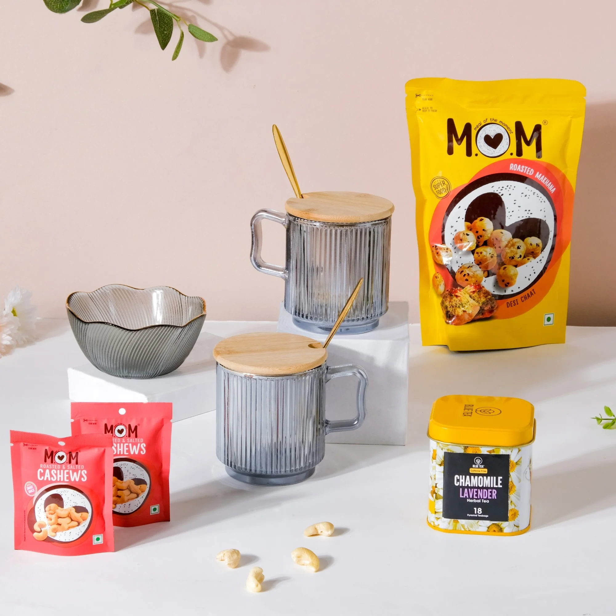 Glass Mug And Chamomile Tea Festive Hamper Set Of 6 - Image 2