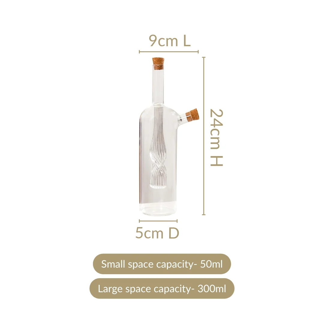 Luxe Olive Oil Cruet Bottle For Infused Oils And Italian Seasoning - Image 3