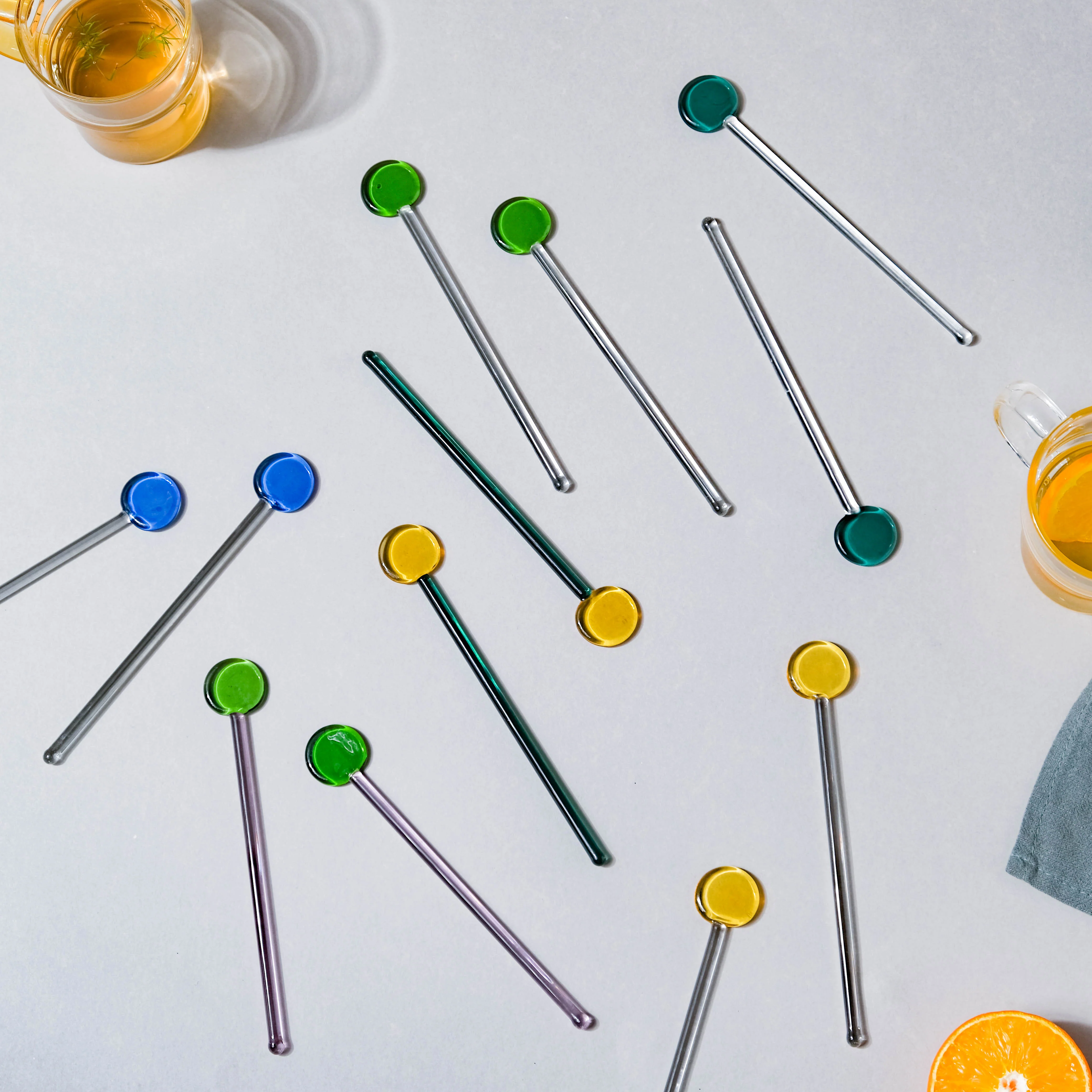 Glass Stirrer Set of 2 Green - Image 5