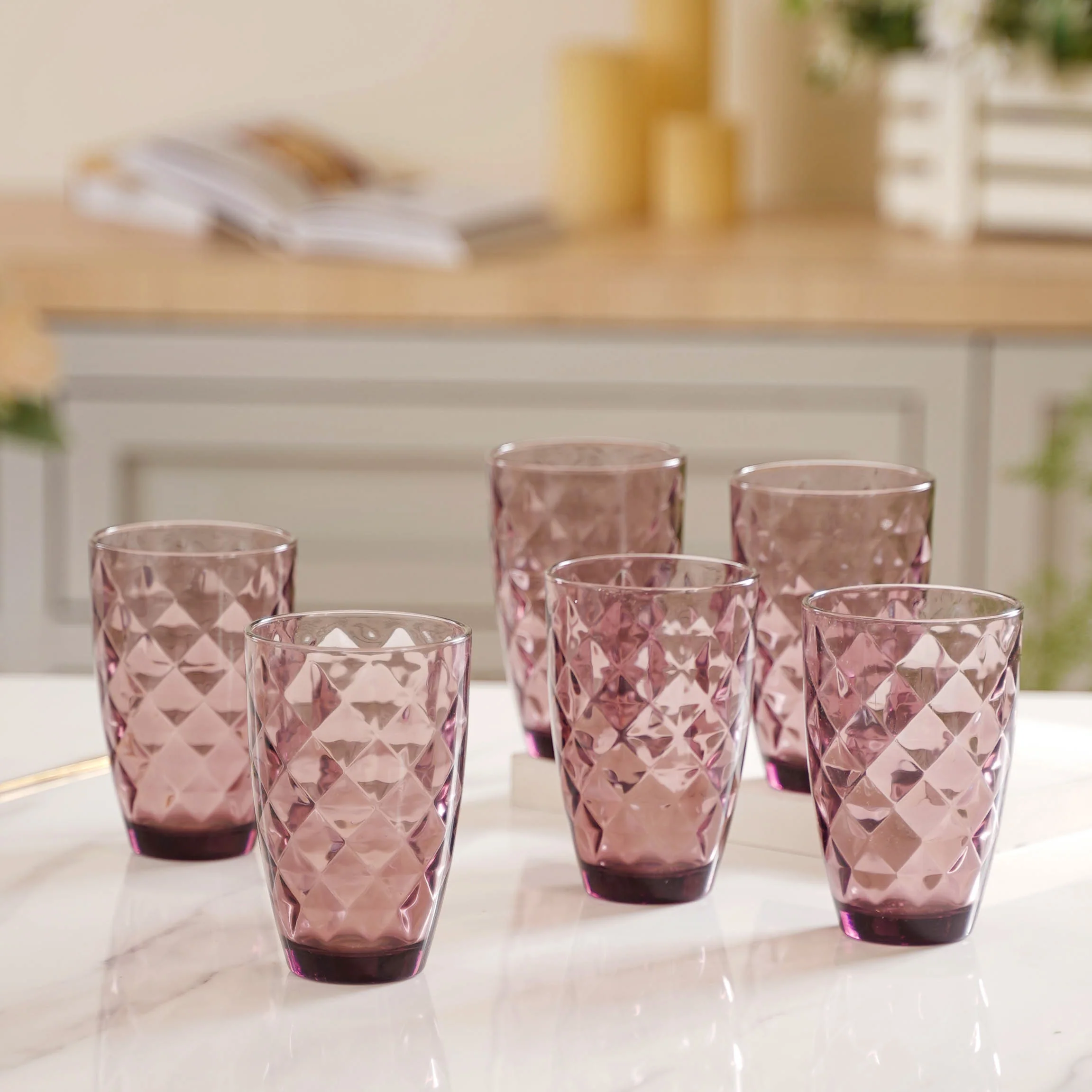 Glass Water Tumbler Set of 6 - Image 2