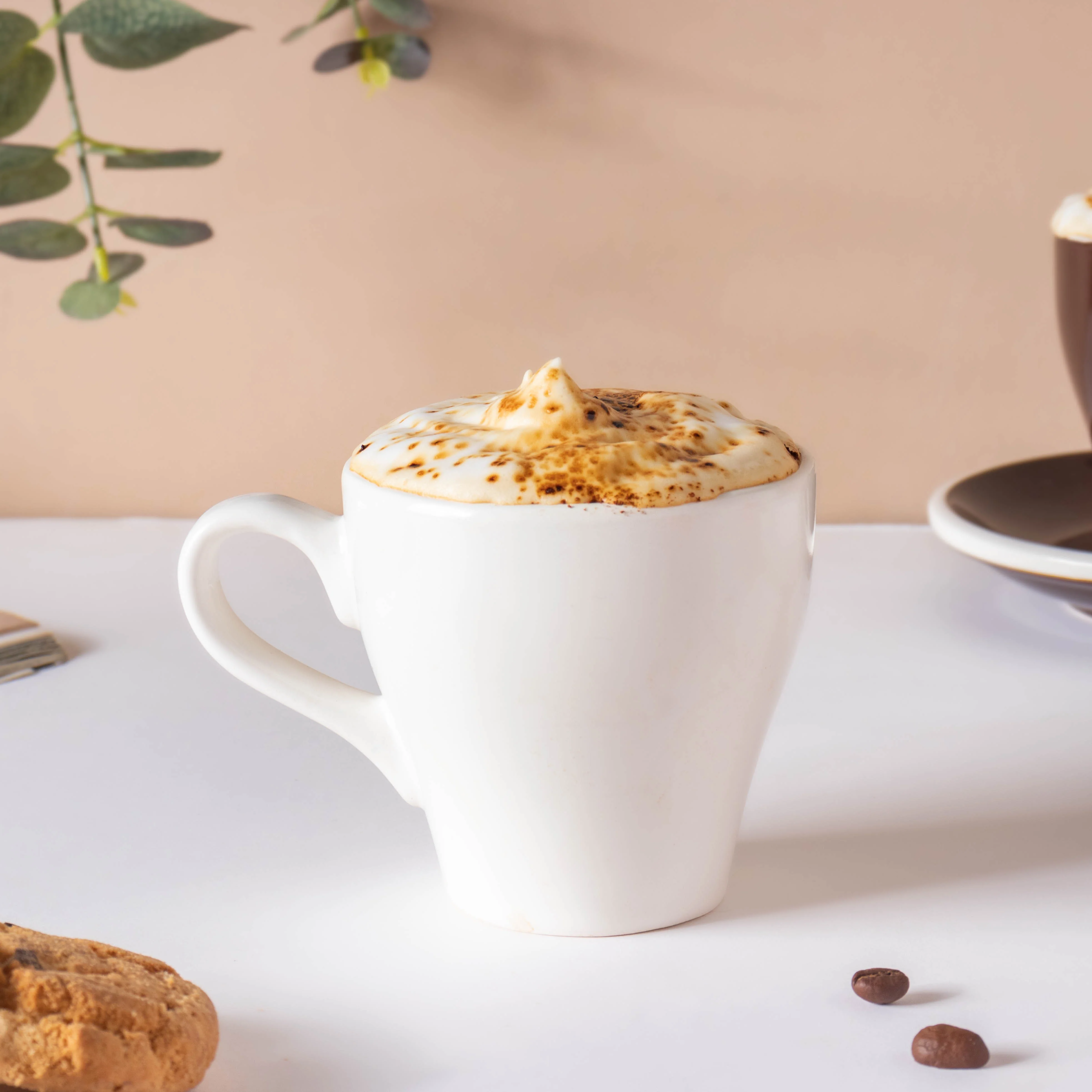 Glazed Ceramic White Cup Set 150 ml - Image 7