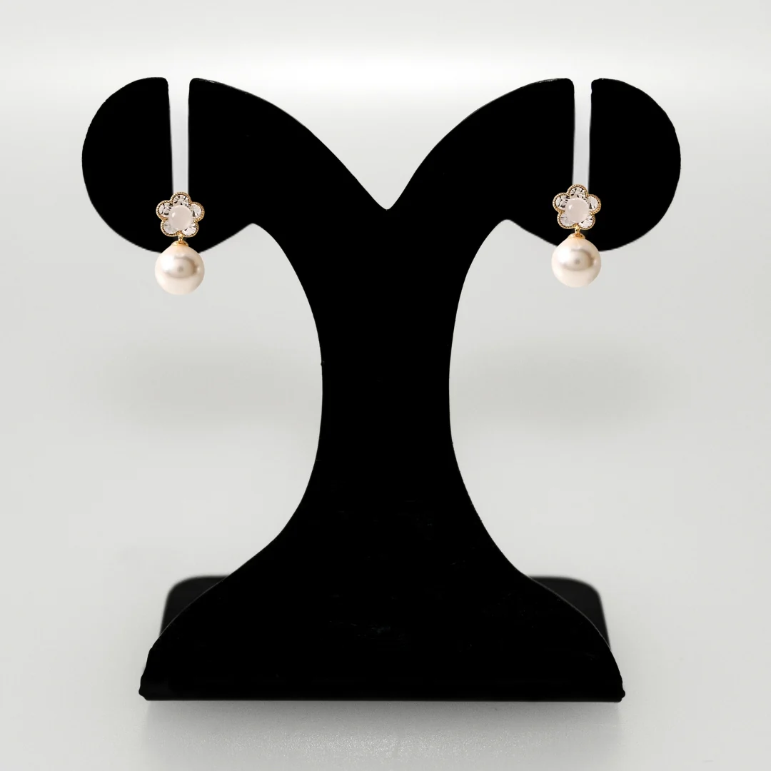 Gold Flora Pearl Drop - Image 6