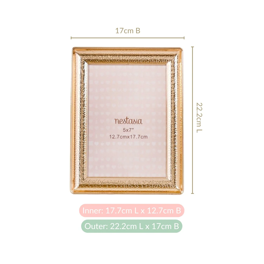 Gold Metallic Photo Frame Large 13x18cm - Image 4
