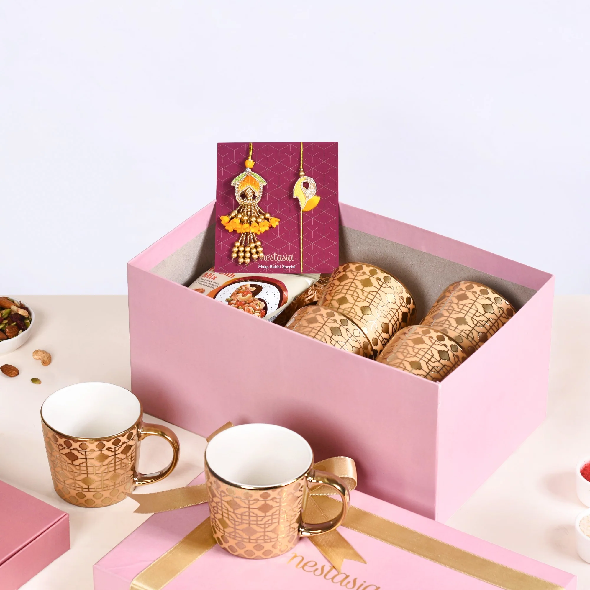 Golden Paradise Rakhi Hamper For Bhaiya Bhabhi - Image 4