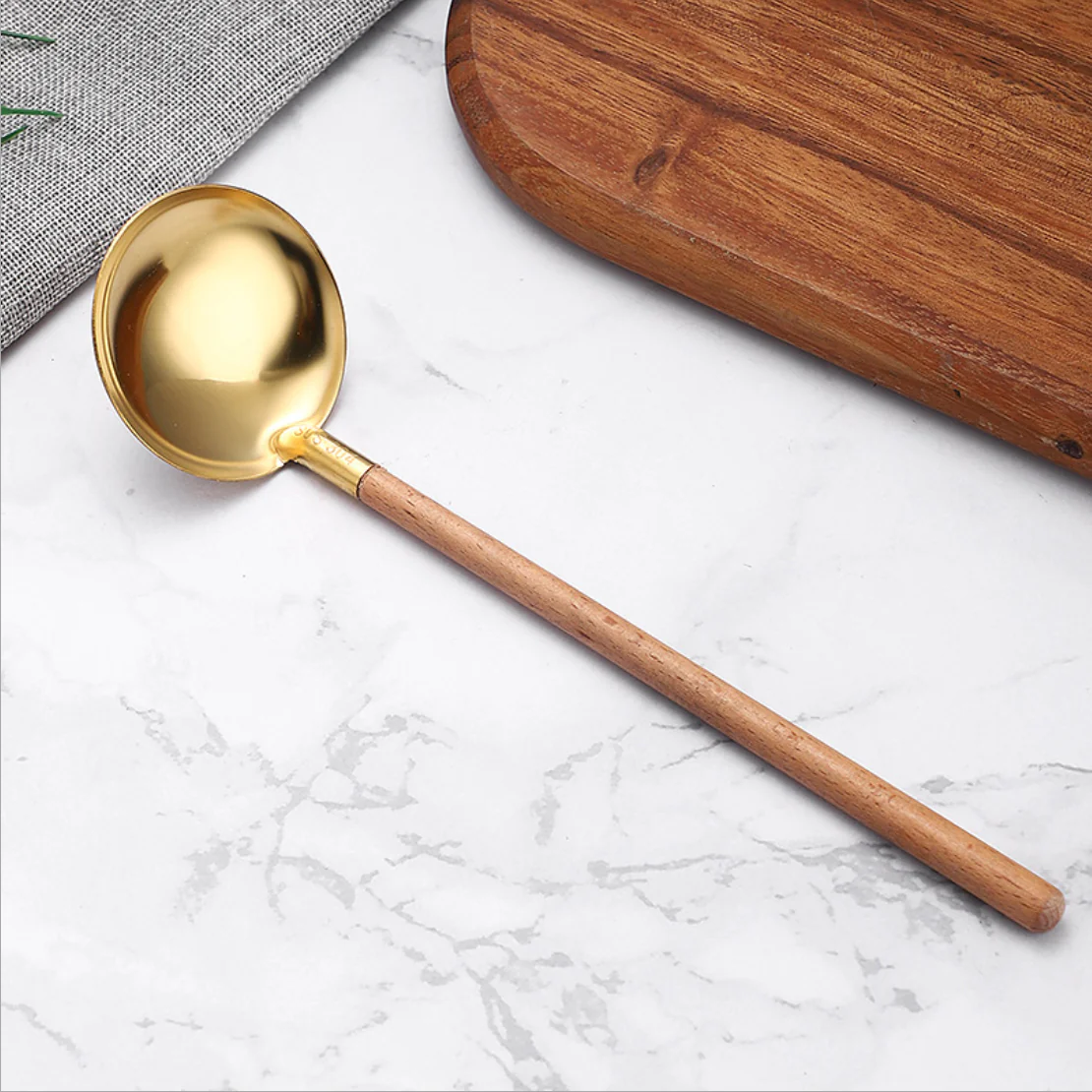 Golden Serving Spoon Set - Image 15