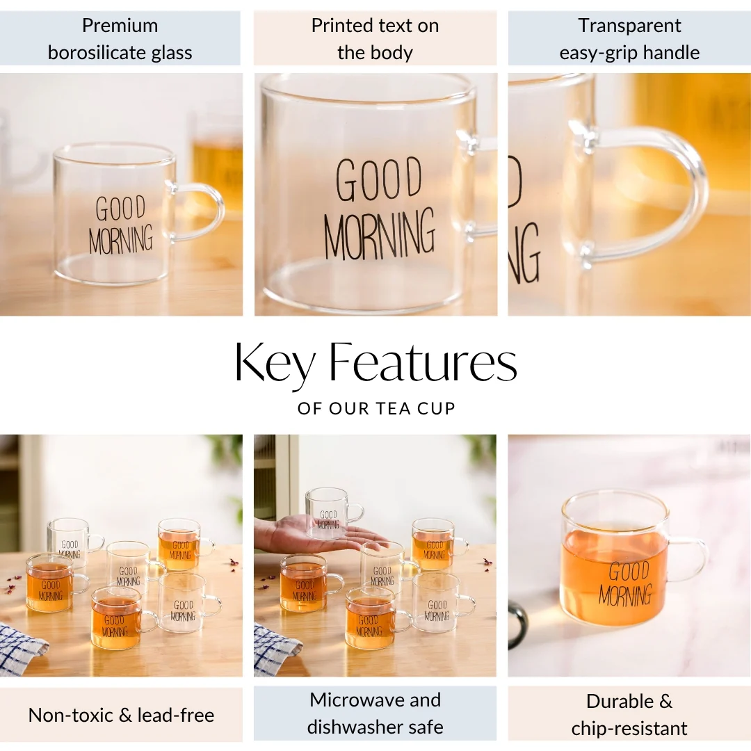 Good Morning Cup Set Of 6 130ml - Image 4