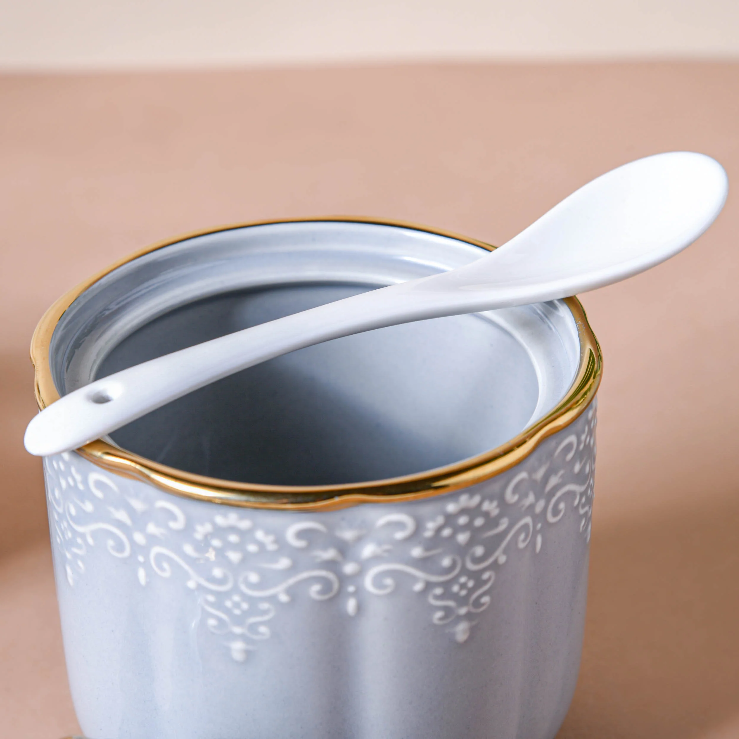 Gray Vintage Spice Jar Set of 3 - Image 5