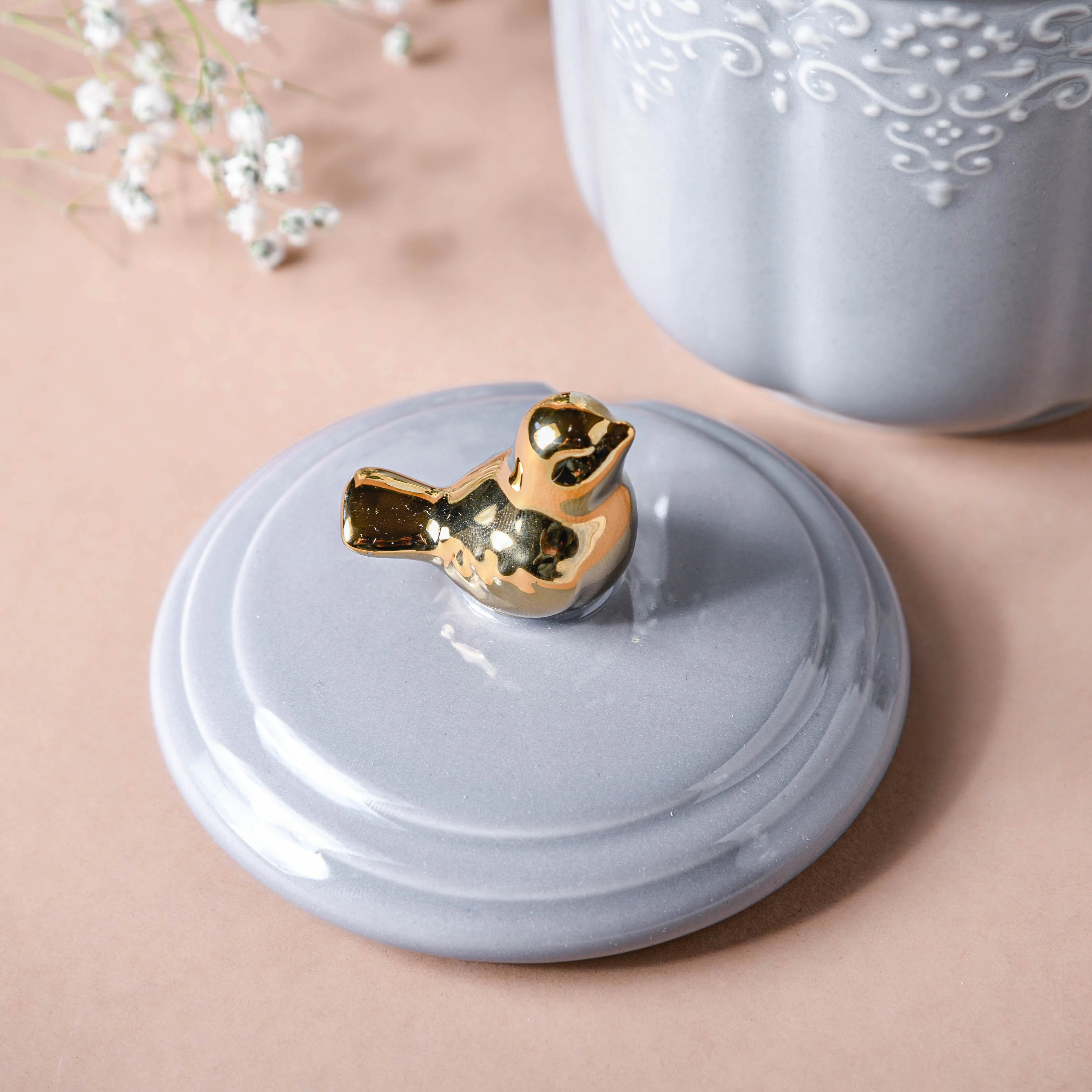 Gray Vintage Spice Jar Set of 3 - Image 7