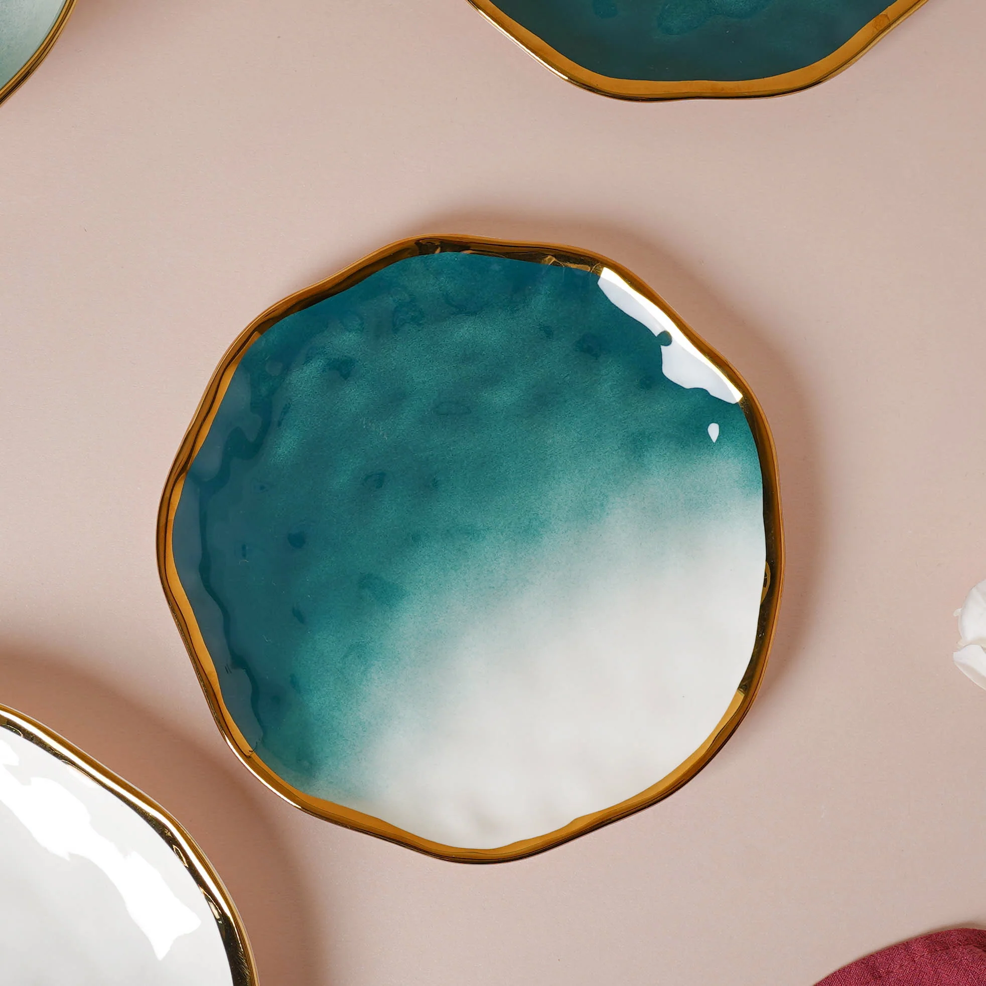 Green Ombre 21 Piece Dinner Set For 6 - Image 9