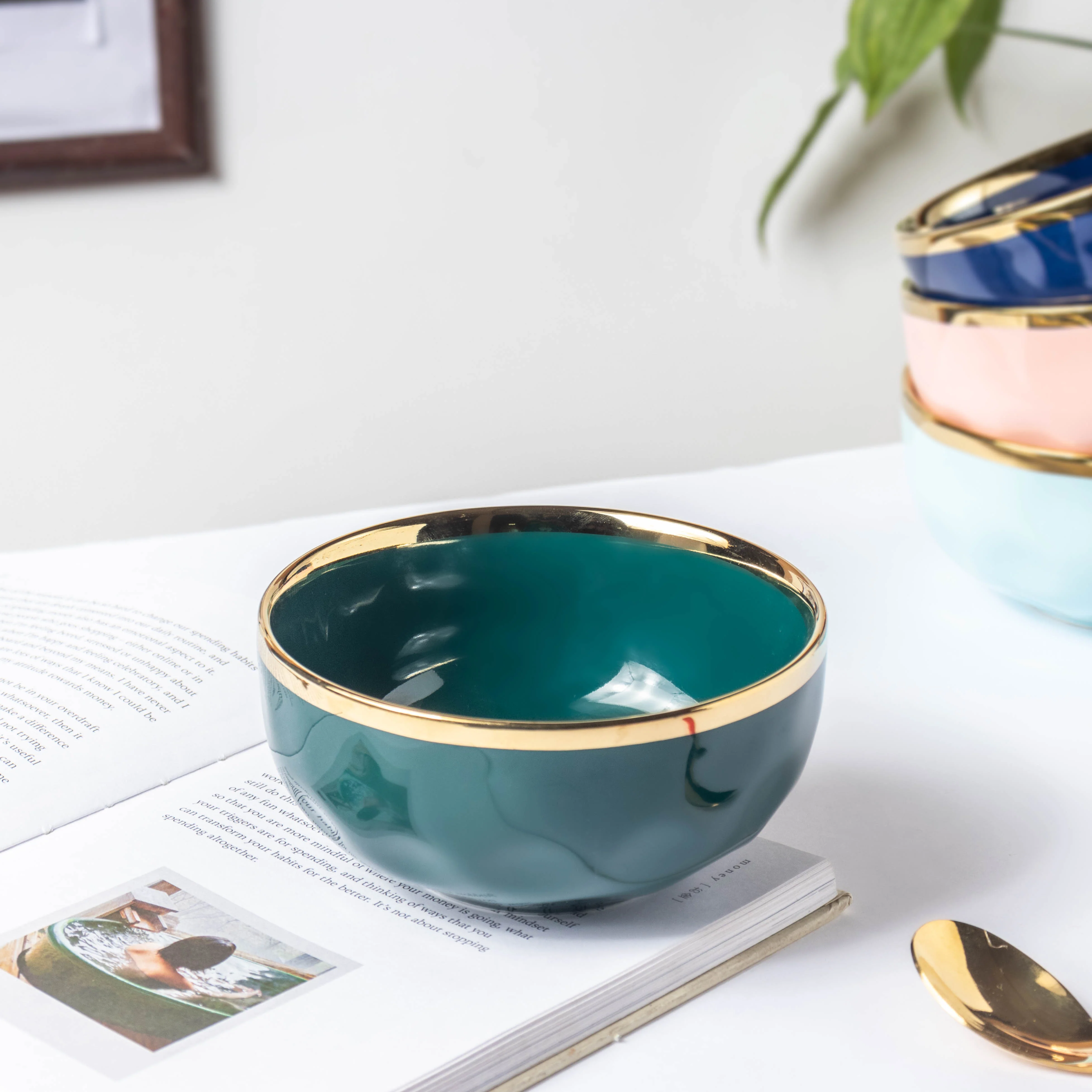 Greenwave Ceramic Soup Bowl - Image 4