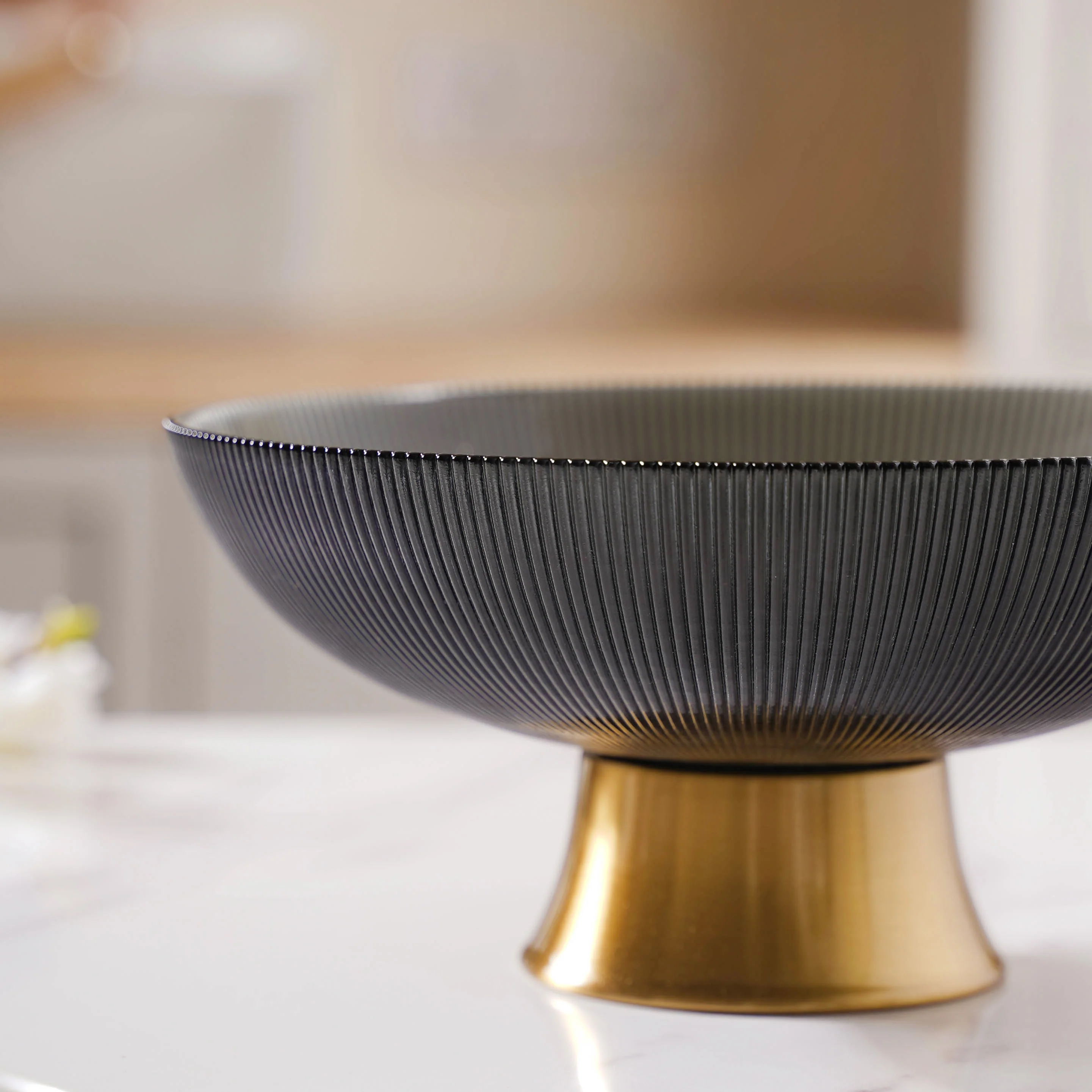 Grey and Gold Fruit Bowl - Image 7