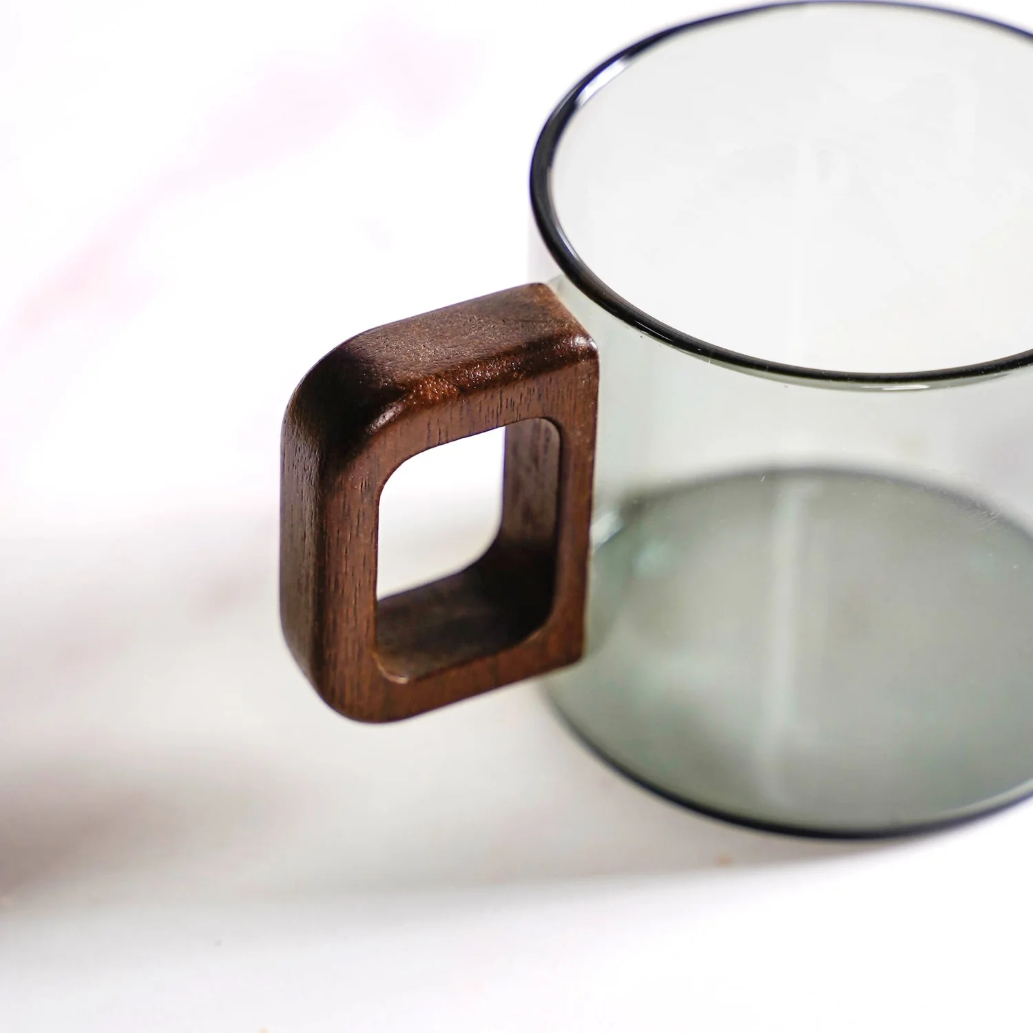 Grey Fusion Cups With Wooden Handle Set Of 4 200ml - Image 6