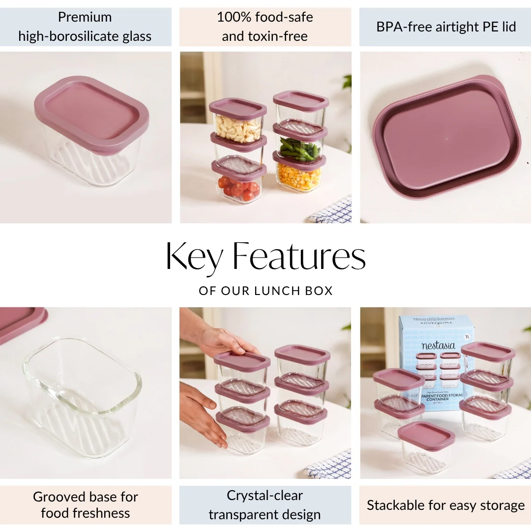 Groovo Food Storage Container Set Of 6 310ml - Image 5