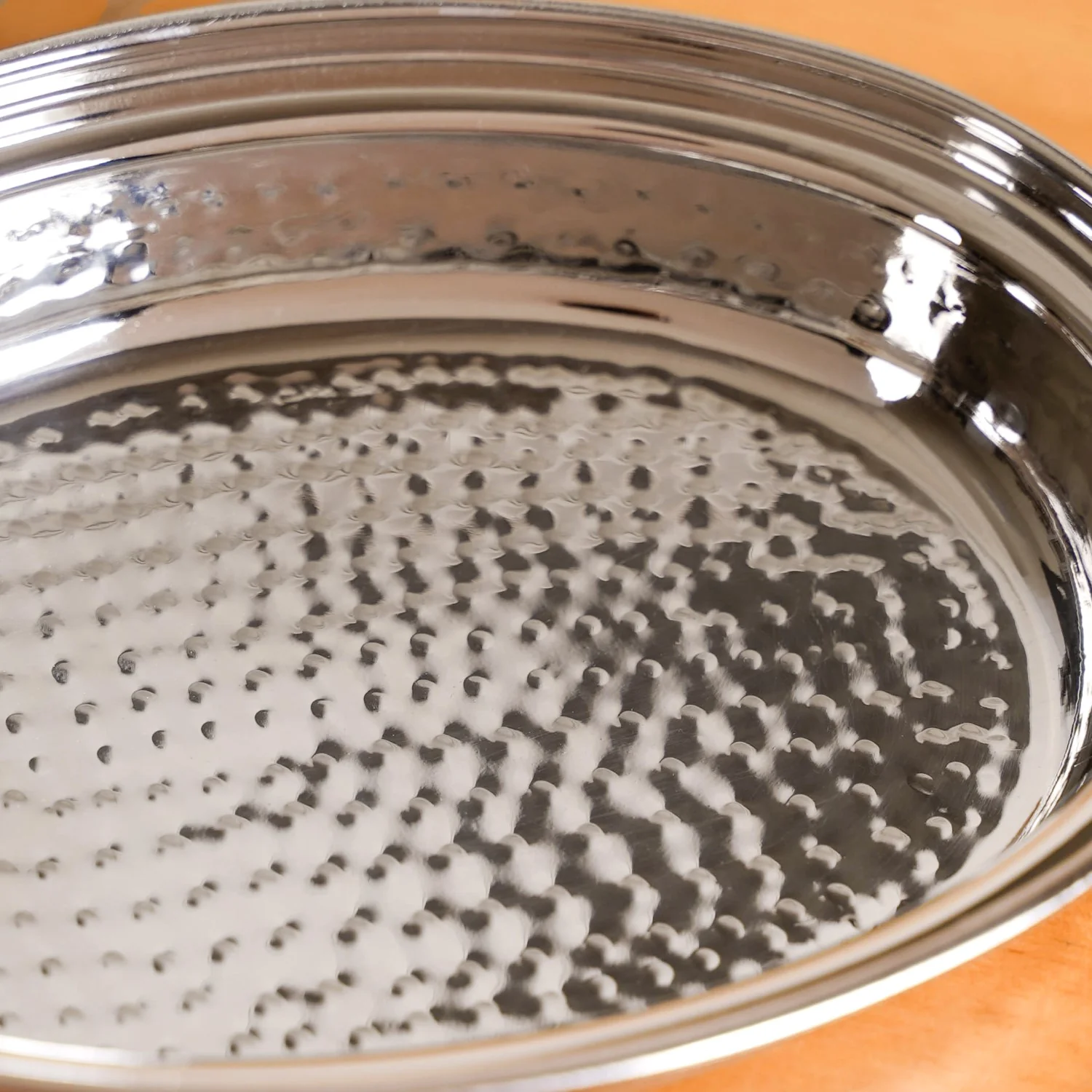 Hammered Stainless Steel Curry Dish Serveware 500ml - Image 7