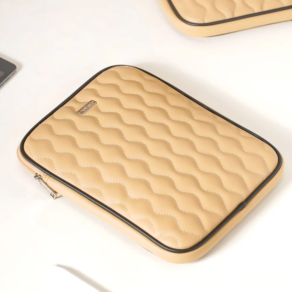 Handcrafted iPad Case Beige - Image 3
