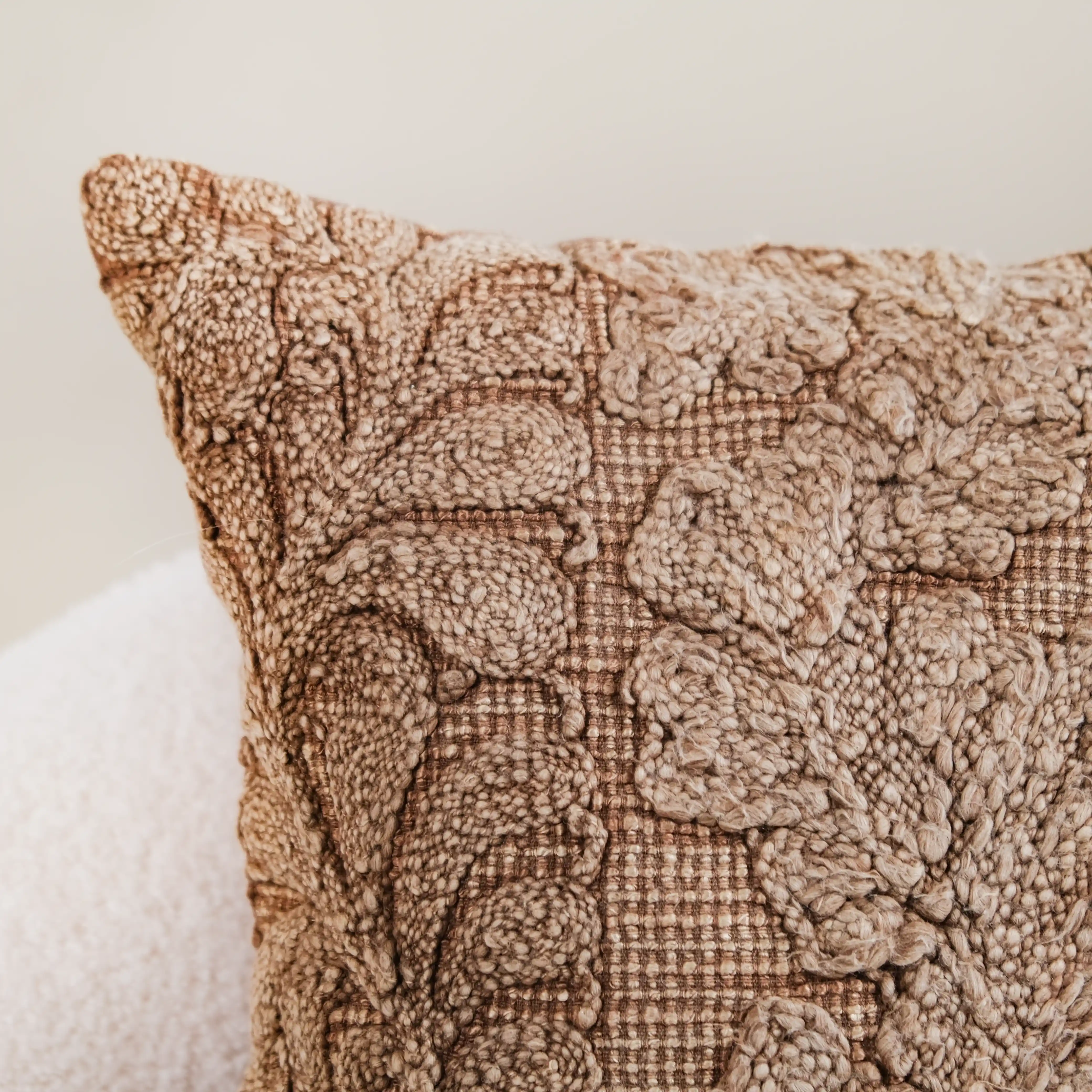 Handwoven Earth Tones Cushion Cover Set Of 3 16x16 Inch - Image 11
