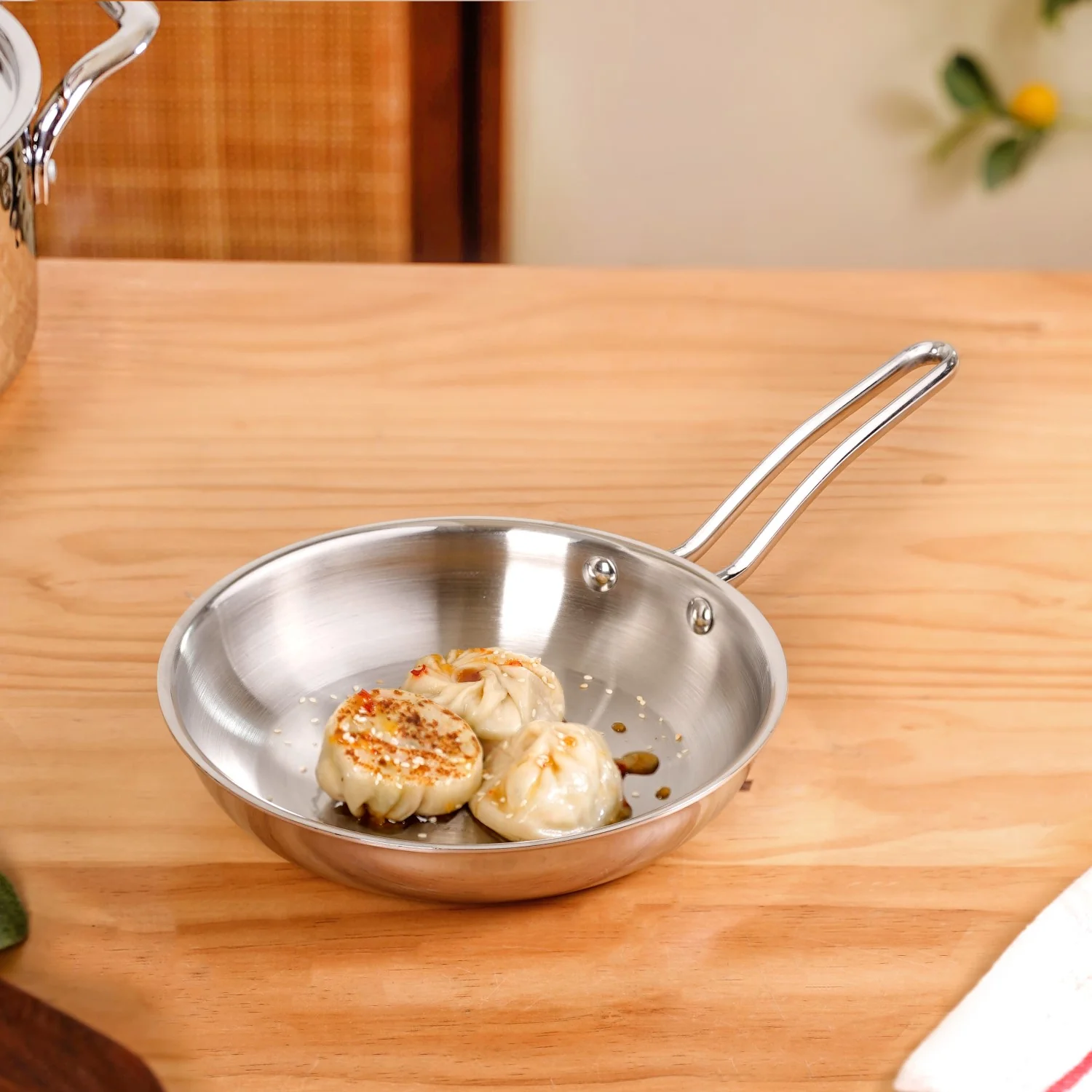 Handy Tri Ply Stainless Steel Fry Pan 1000ml - Image 2