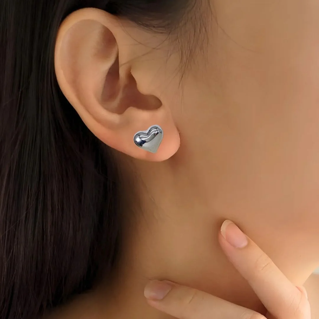 Heart Of Silver Studs - Image 2
