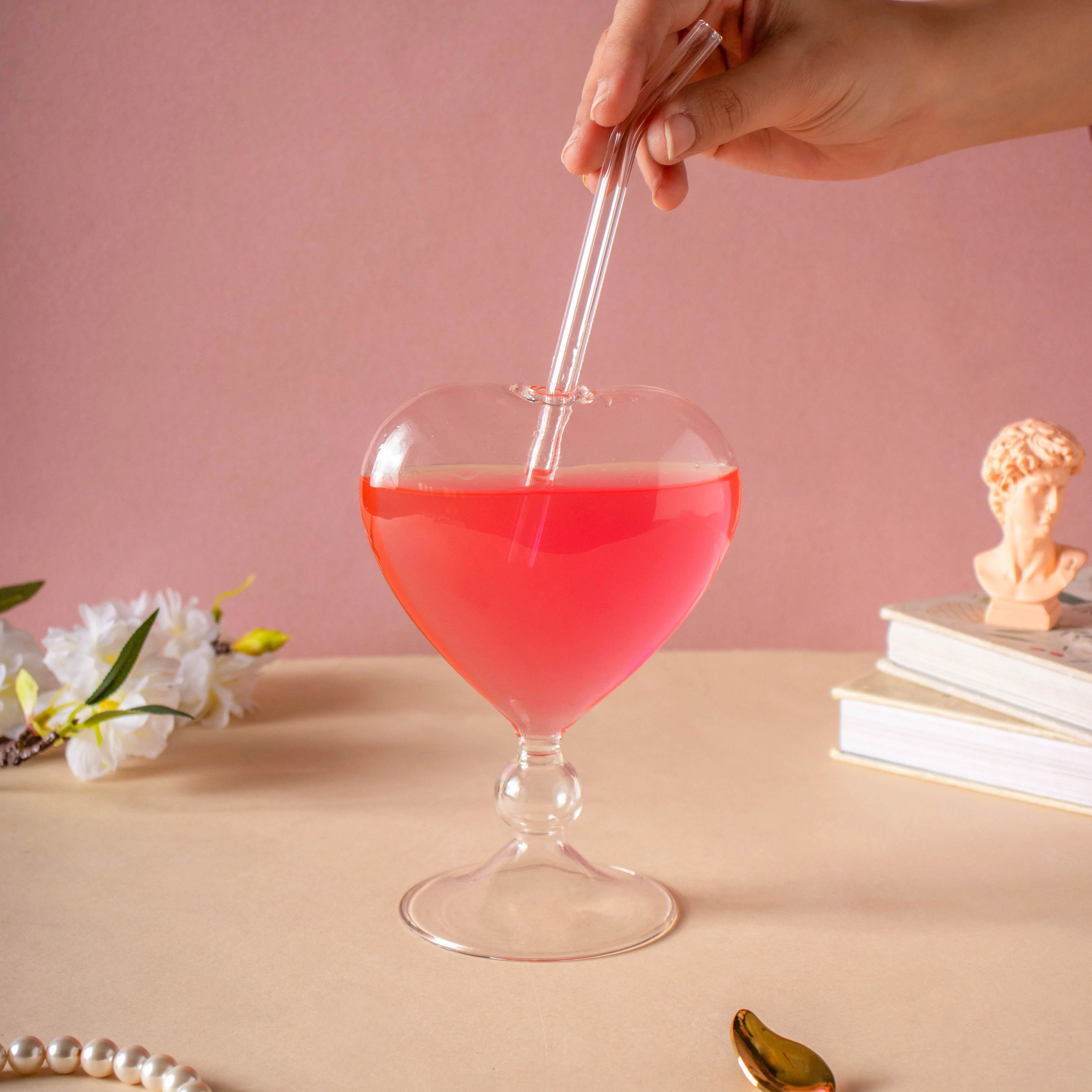 Heart Shaped Cocktail Glass - Image 3