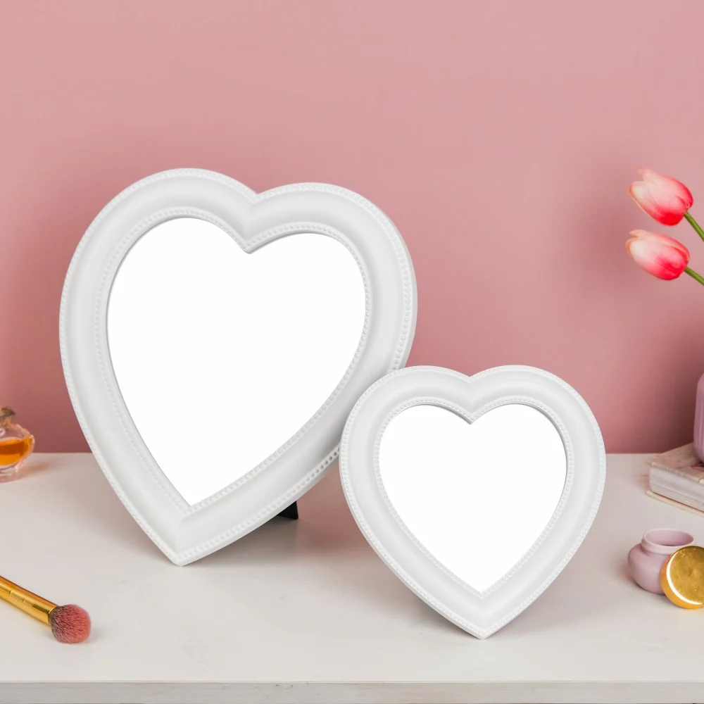 Hearty Face Mirror White Small - Image 10