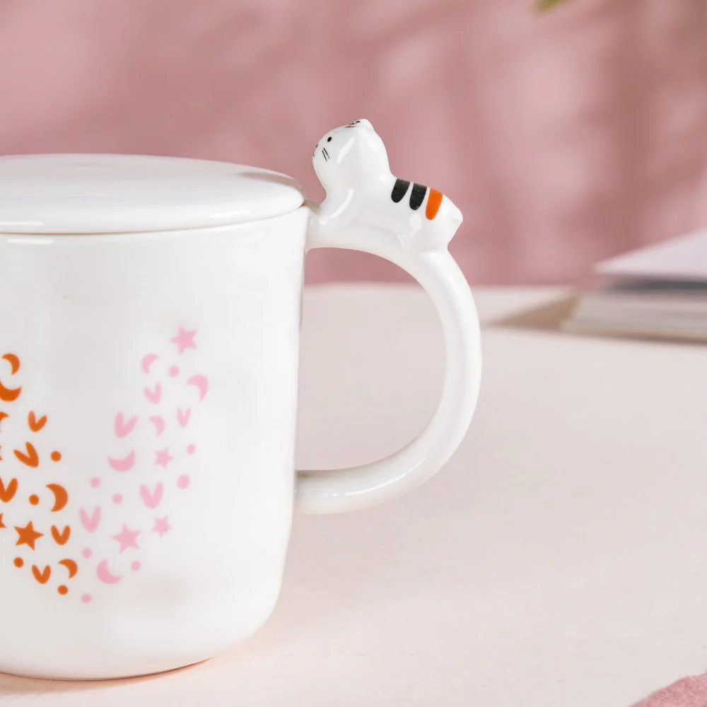 Hearty Party Coffee Mug With Lid And Spoon 300 ml - Image 5