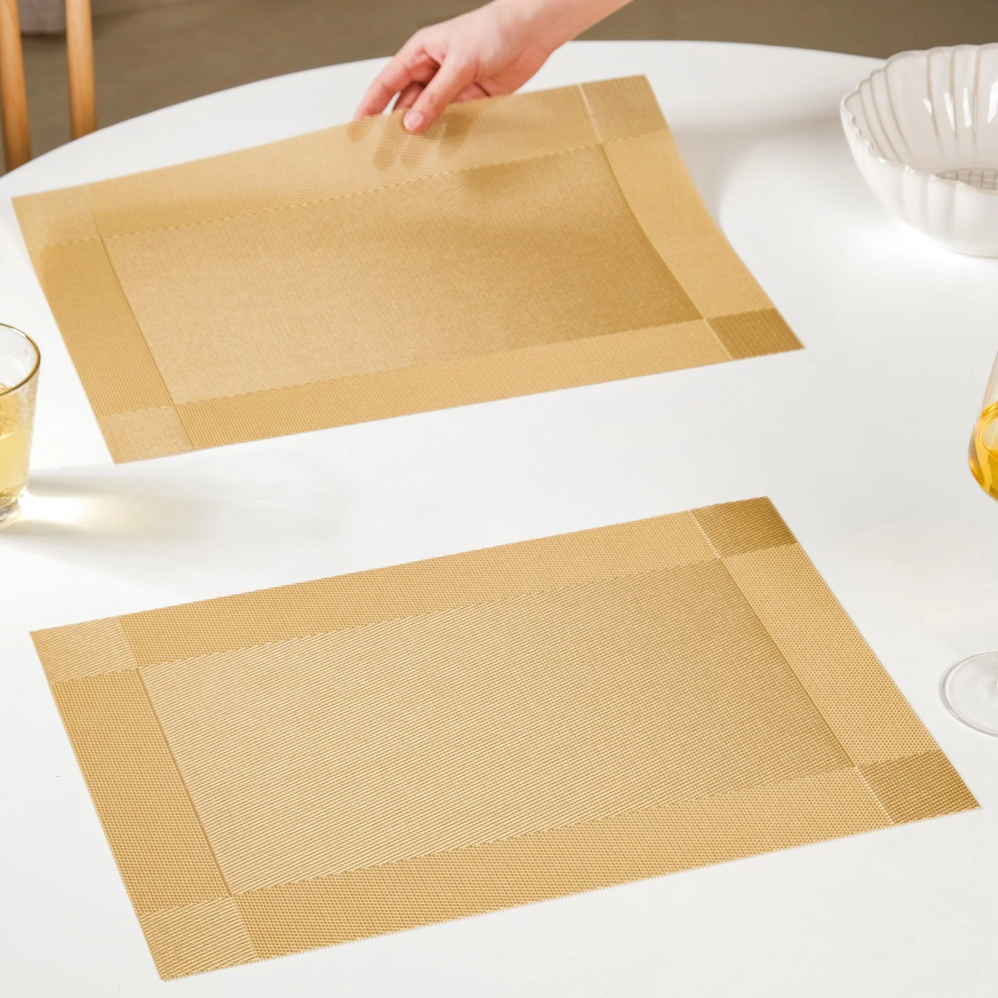 Heat Resistant Reversible Table Mat Set Of 6 - Image 3