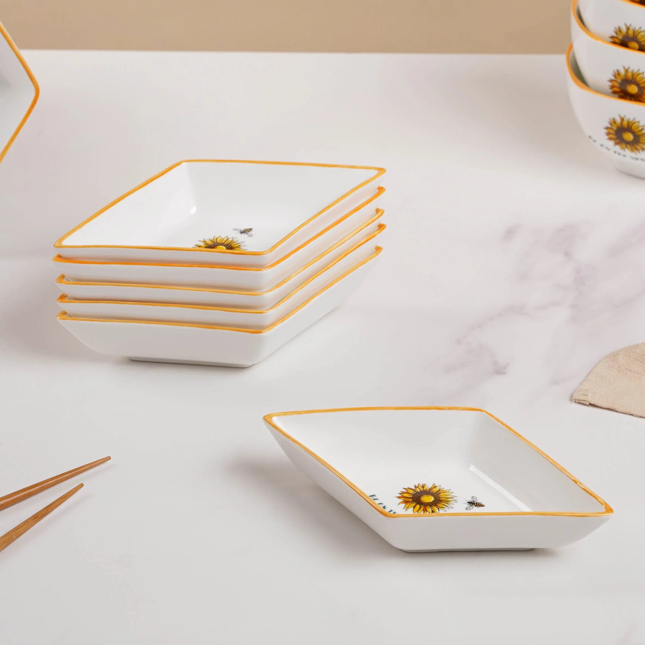 Hexagon Snack Set For 6 - Image 6