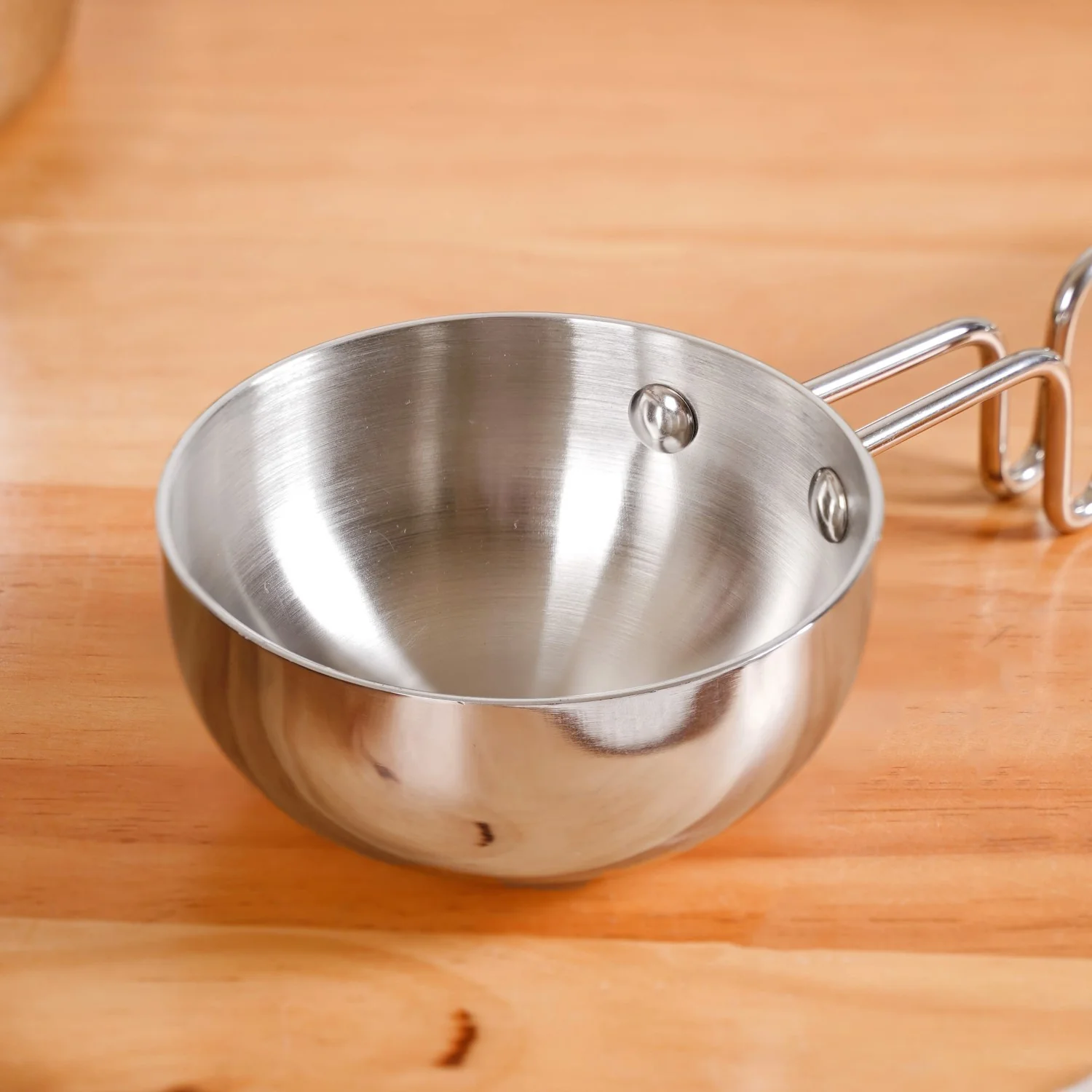 Induction Safe Tri Ply Stainless Steel Tadka Pan 540ml - Image 6