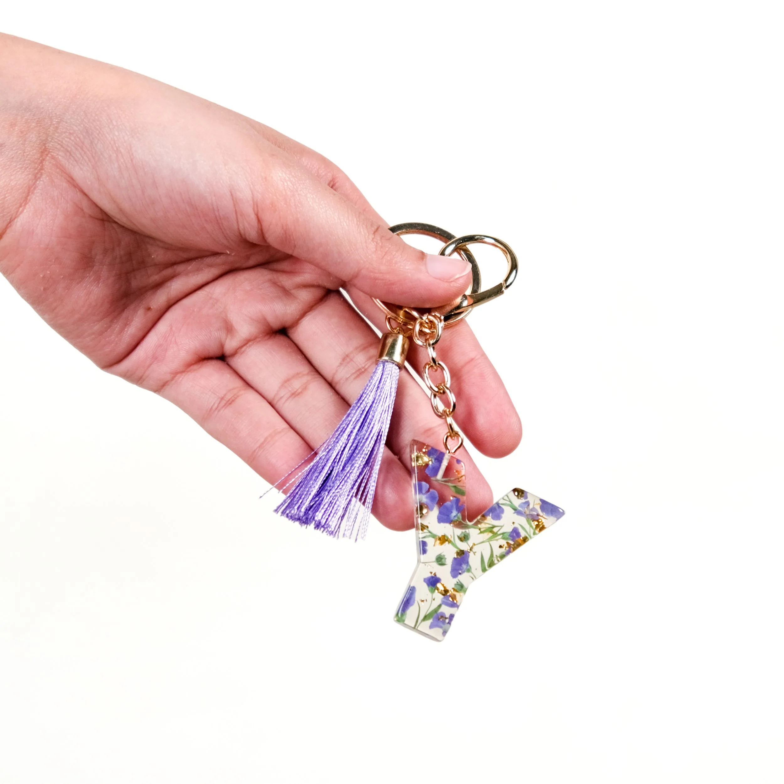 Infinite Charm Y Pressed Flower Keychain - Image 2