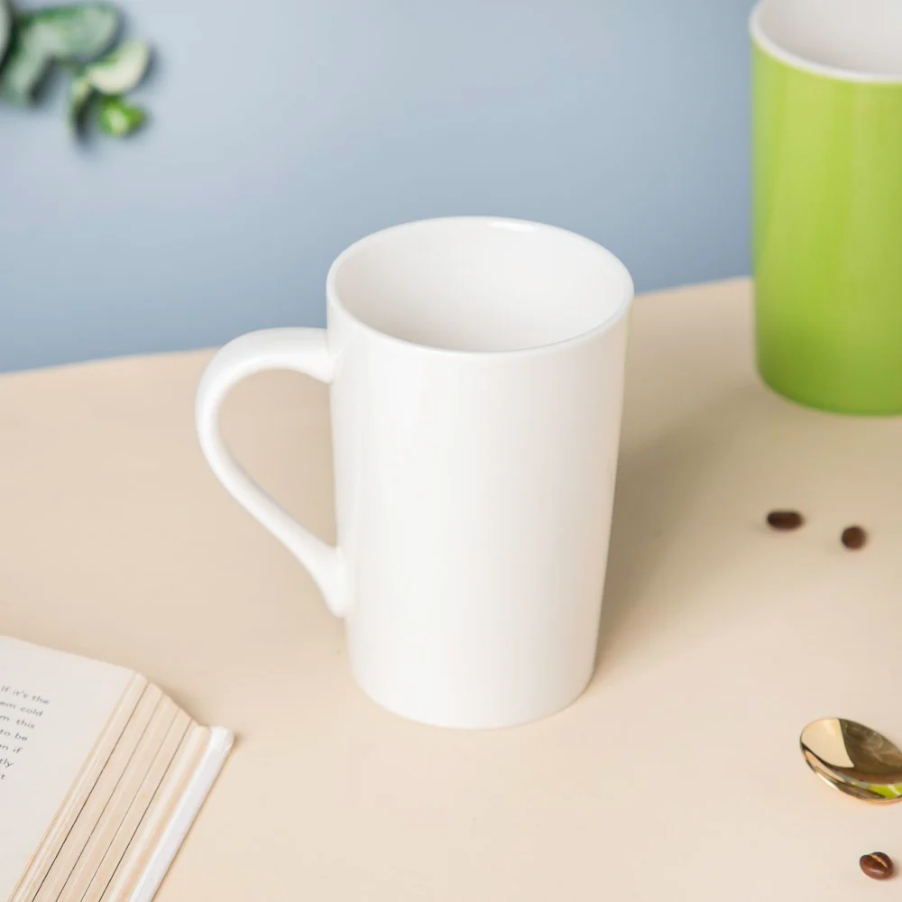 Ivory White Glossy Mug 350 ml - Image 4