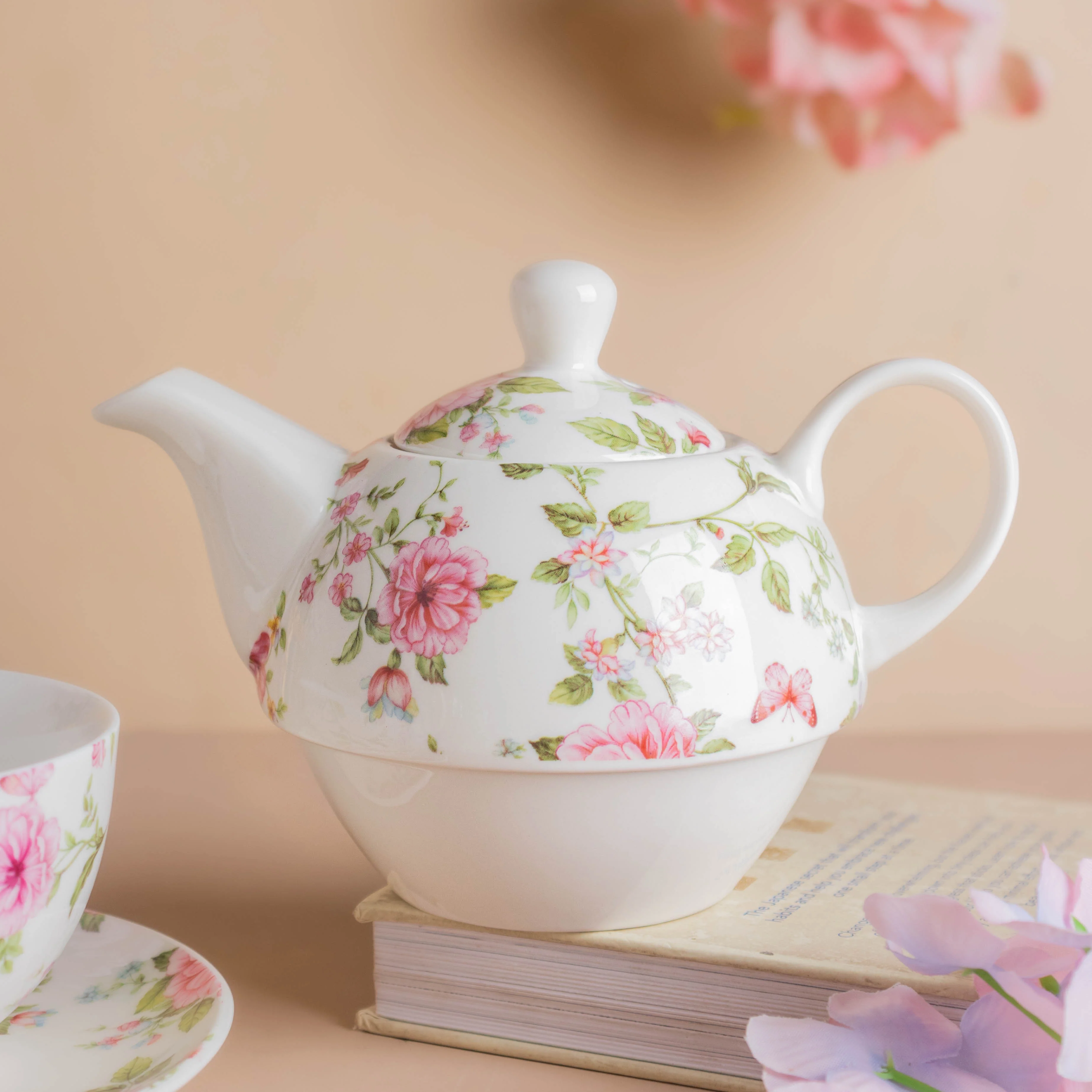 JARDIN Floral Teapot Cup and Saucer - Image 14