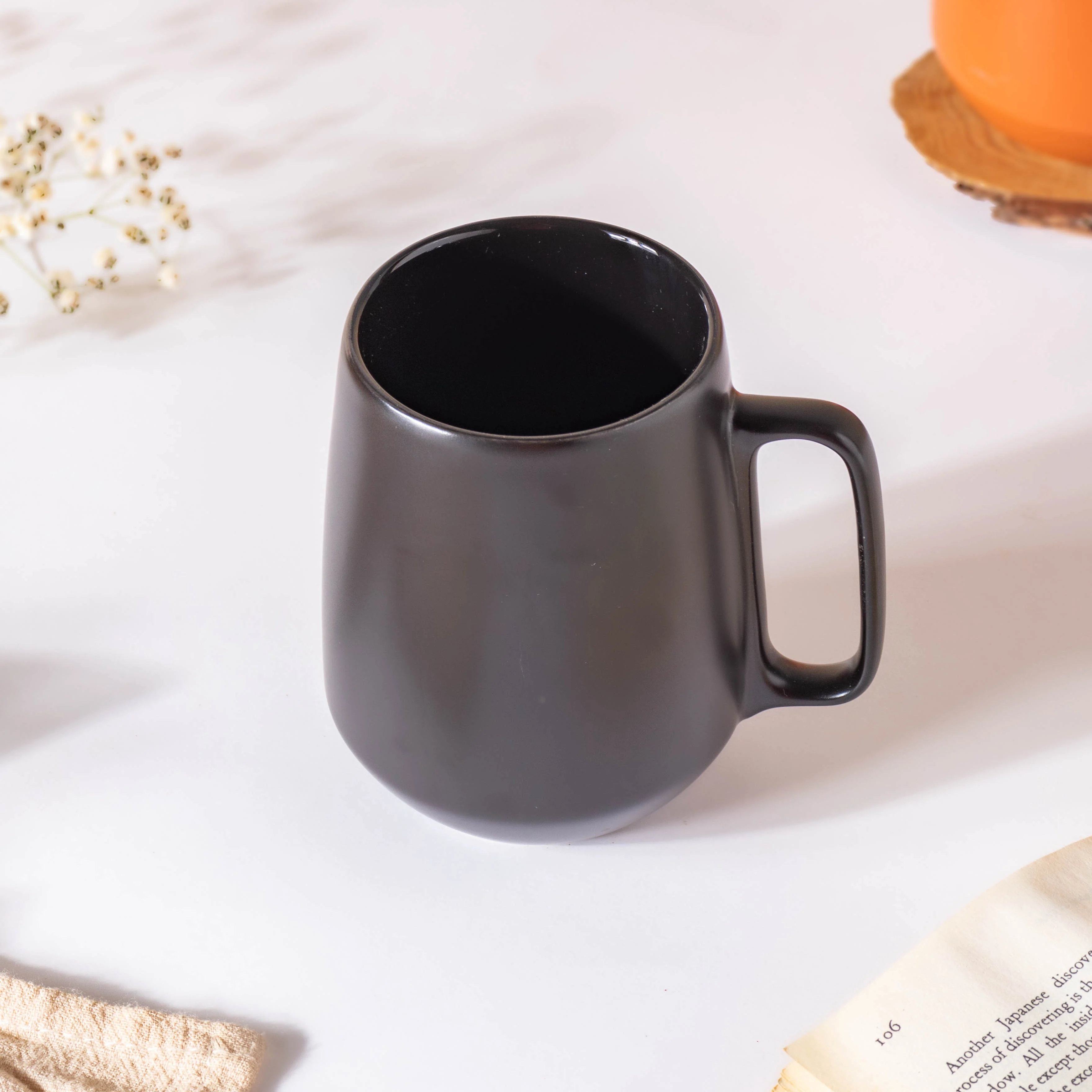 Jet Black Coffee Mug 300 ml - Image 3