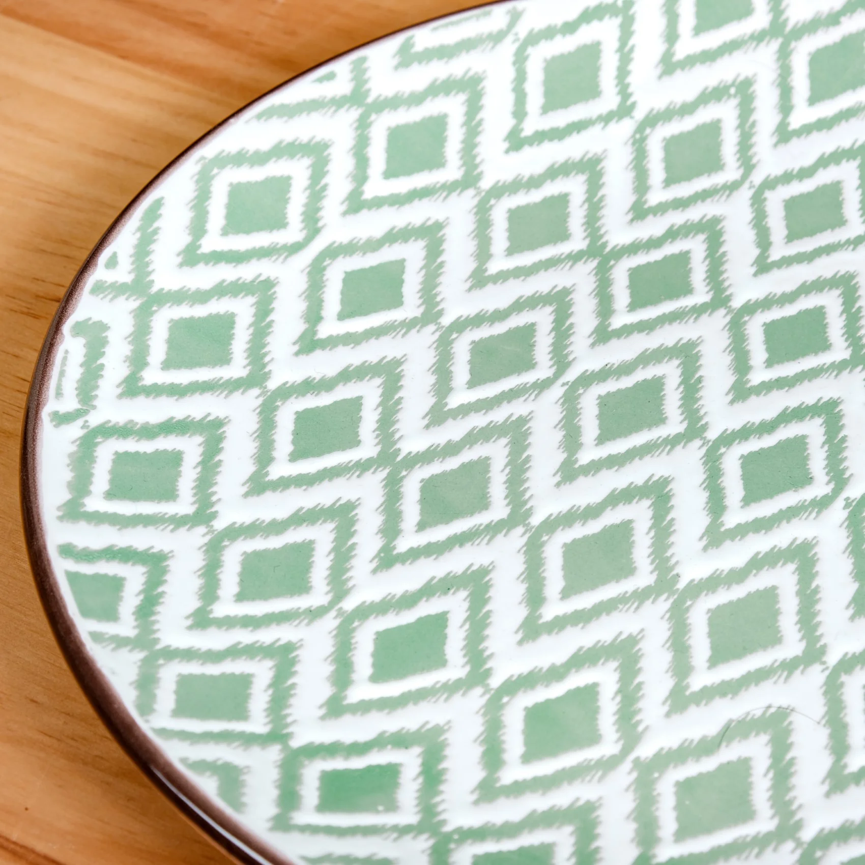 Kaleido Ceramic Dinner Plate Set Of 4 Green 11 Inch - Image 7