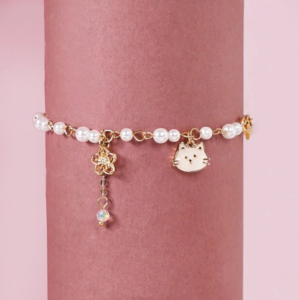 Kawaii Kitty Charm Bracelet - Image 2