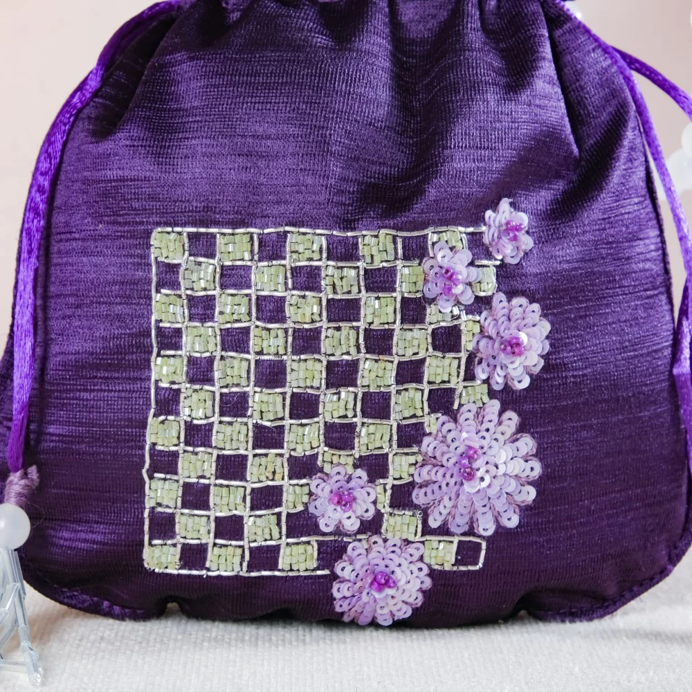 Kiara Potli Bag Purple - Image 7