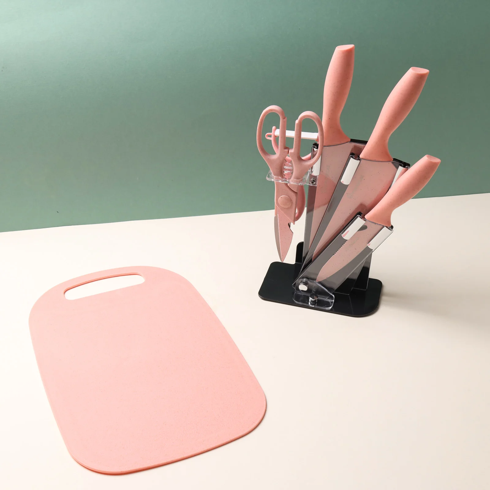 Knife Set With Board - Image 4