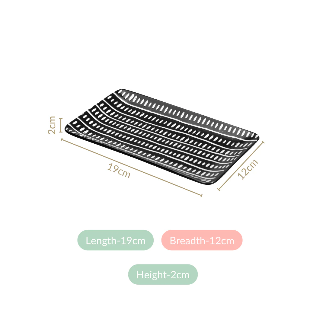 Kuro Ceramic Platter Set Of 6 7 Inch - Image 4